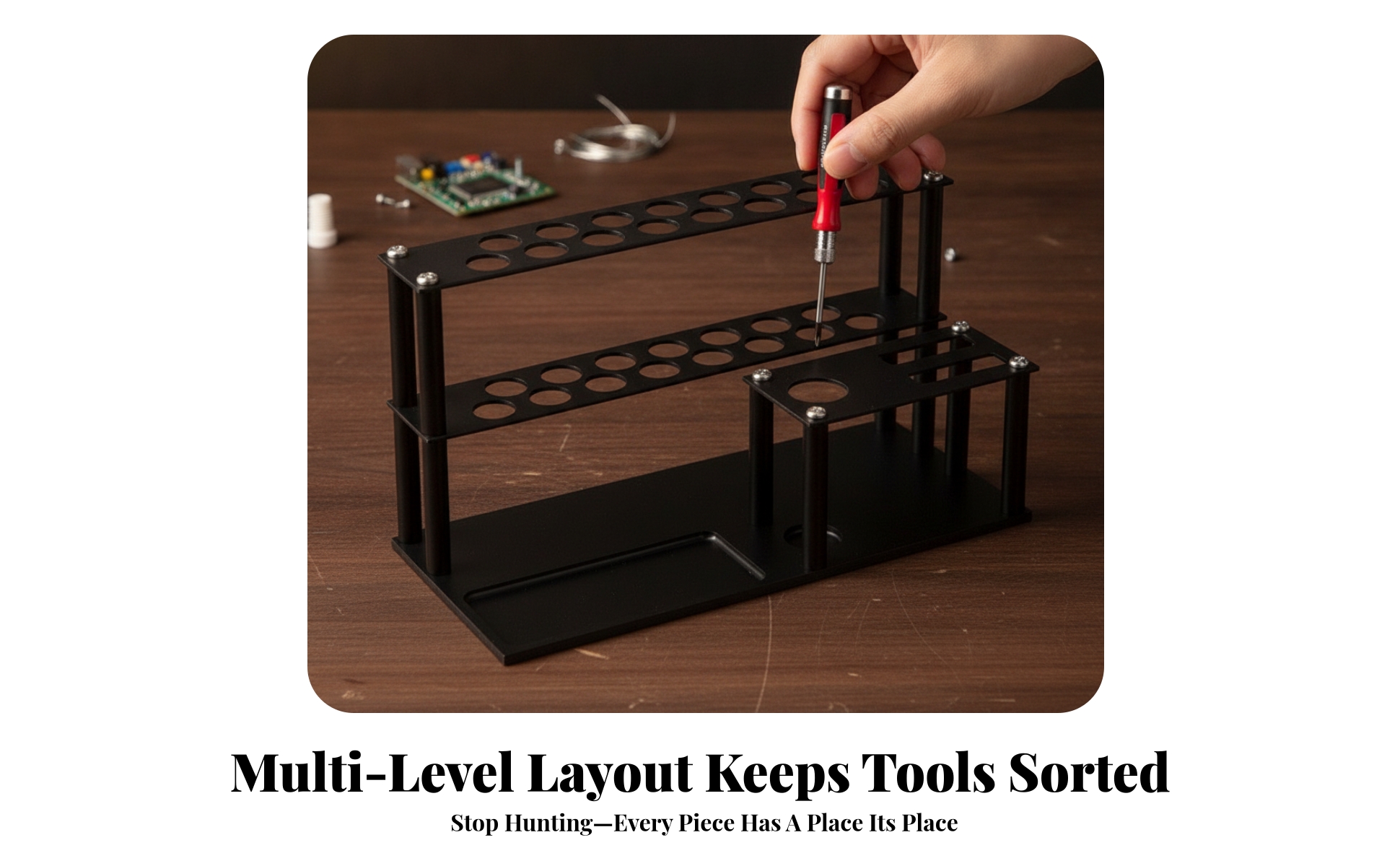 Repair Tool Storage Holder Space-Saving Tool Storage Rack Long-Lasting