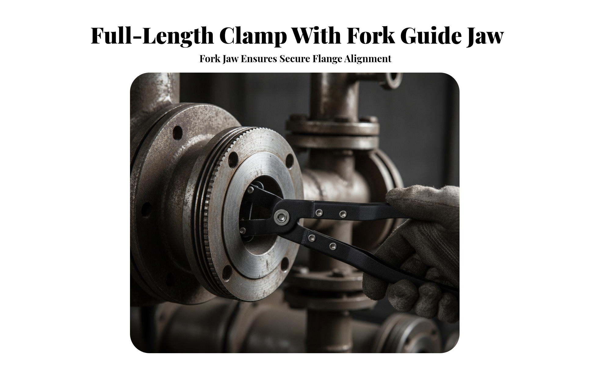 Flange Wrench Carbon-Steel Flange Adjustment Tool Heavy-Duty for Mechanics
