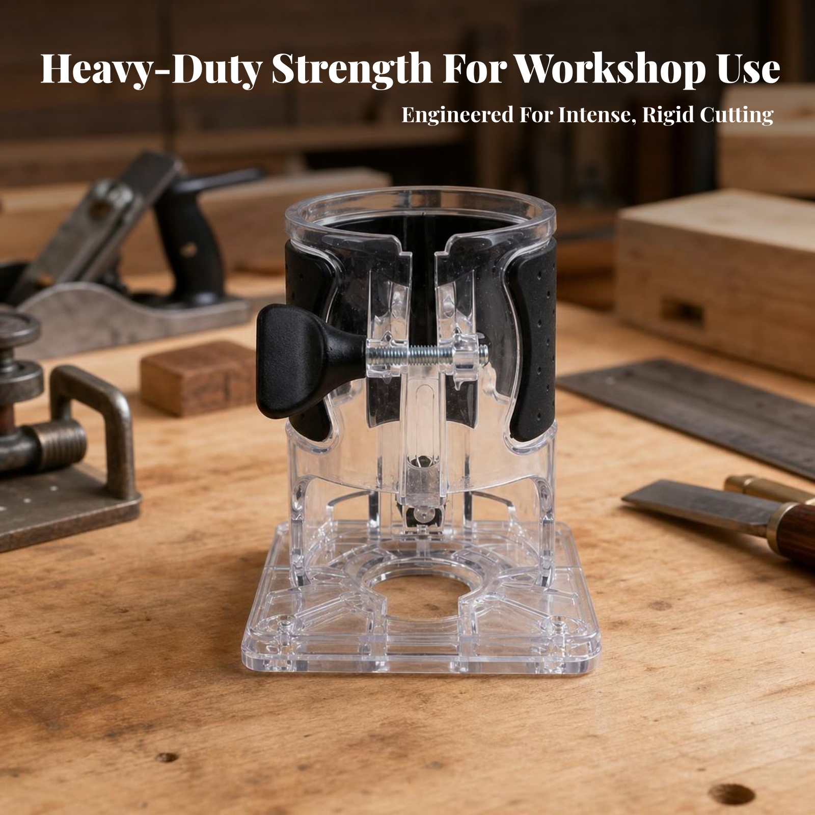 Clear Router Base Compact Tool Accessory for Woodworking, Carpenters ...