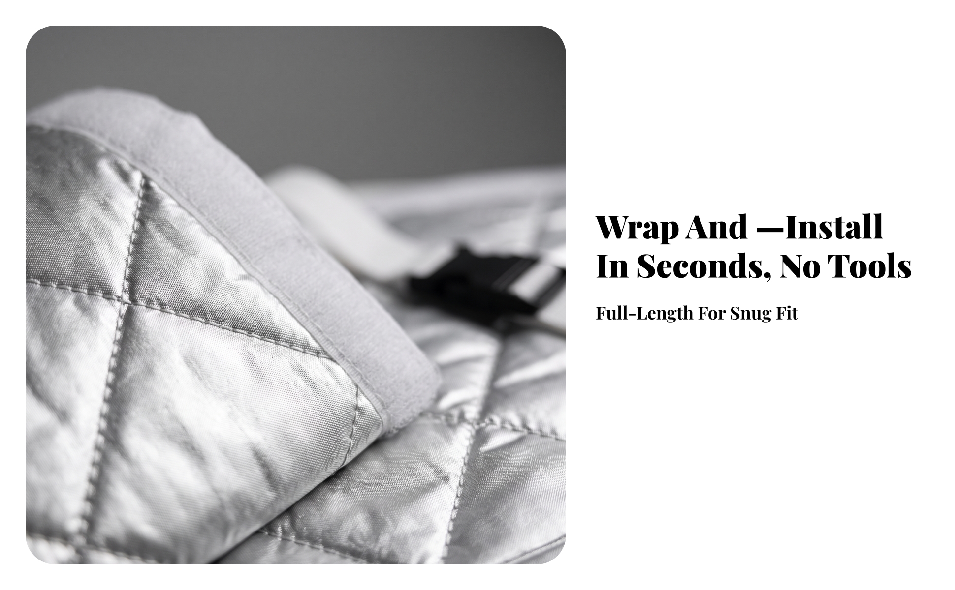 Portable a & C Insulation Sleeve Quilted for Home, Apartment