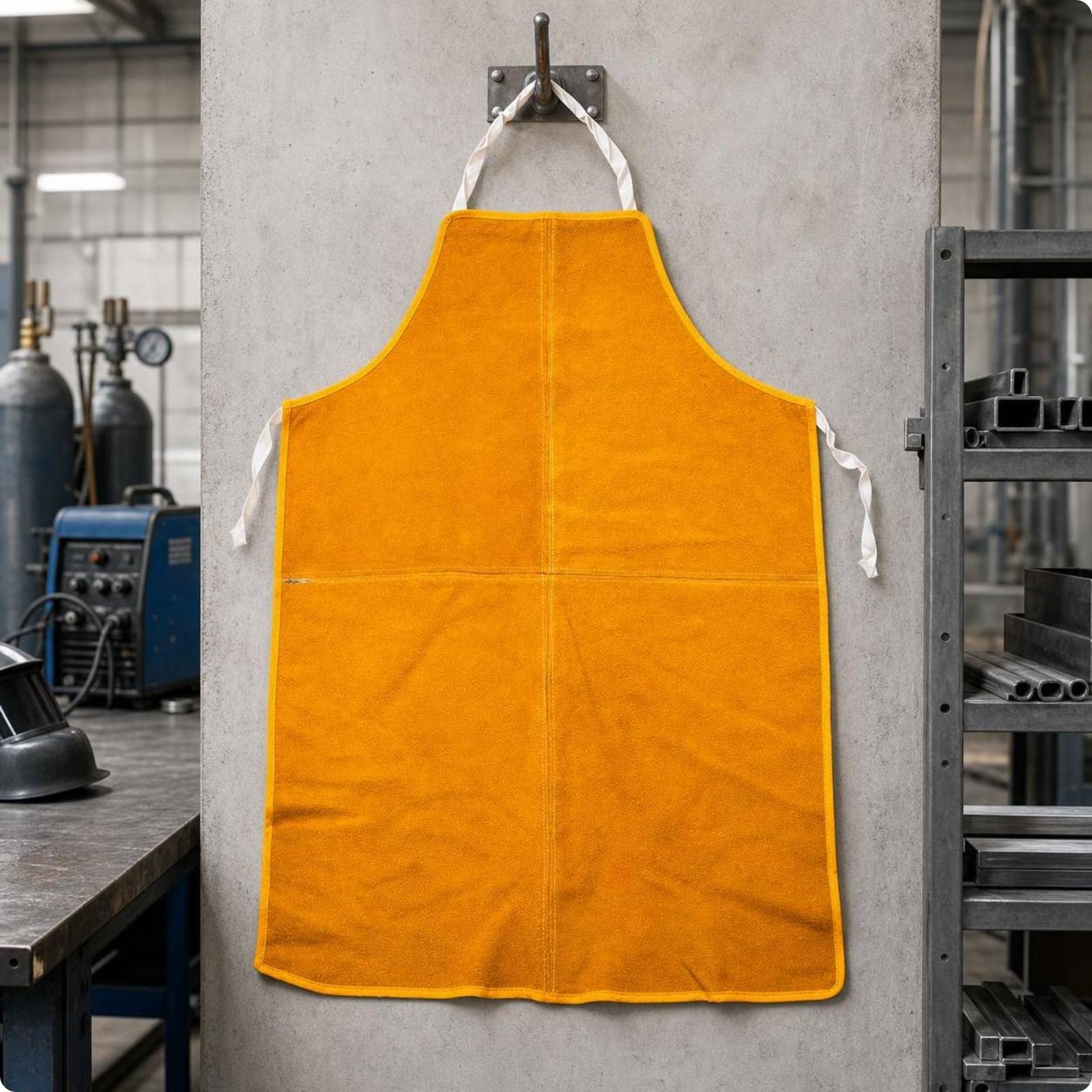 Leather Fusion Apron Heavy-Duty Workwear Long-Lasting for Blacksmithing