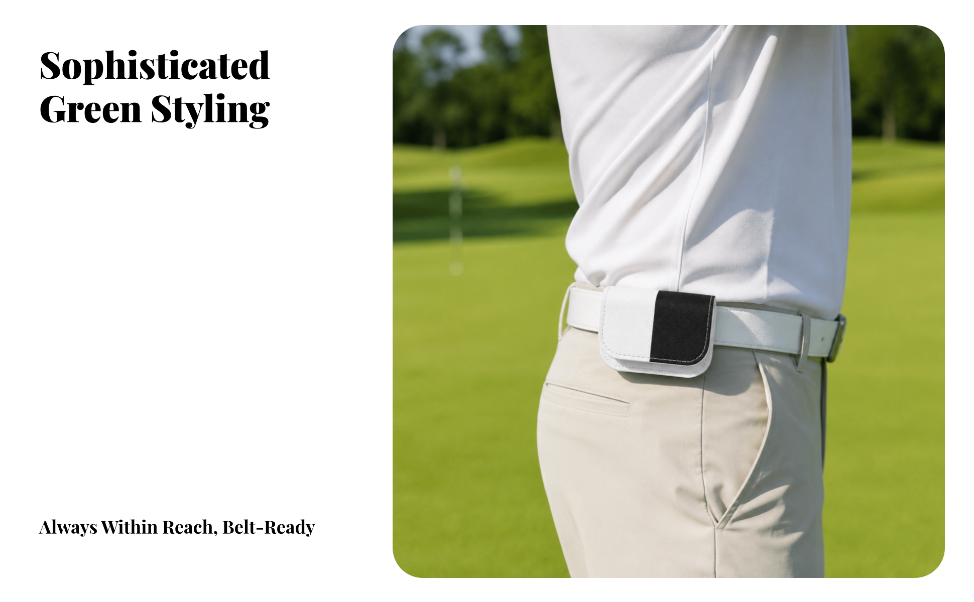 Golf Ball Pouch with Belt Clip Waterproof Golf Ball Storage Pouch Compact