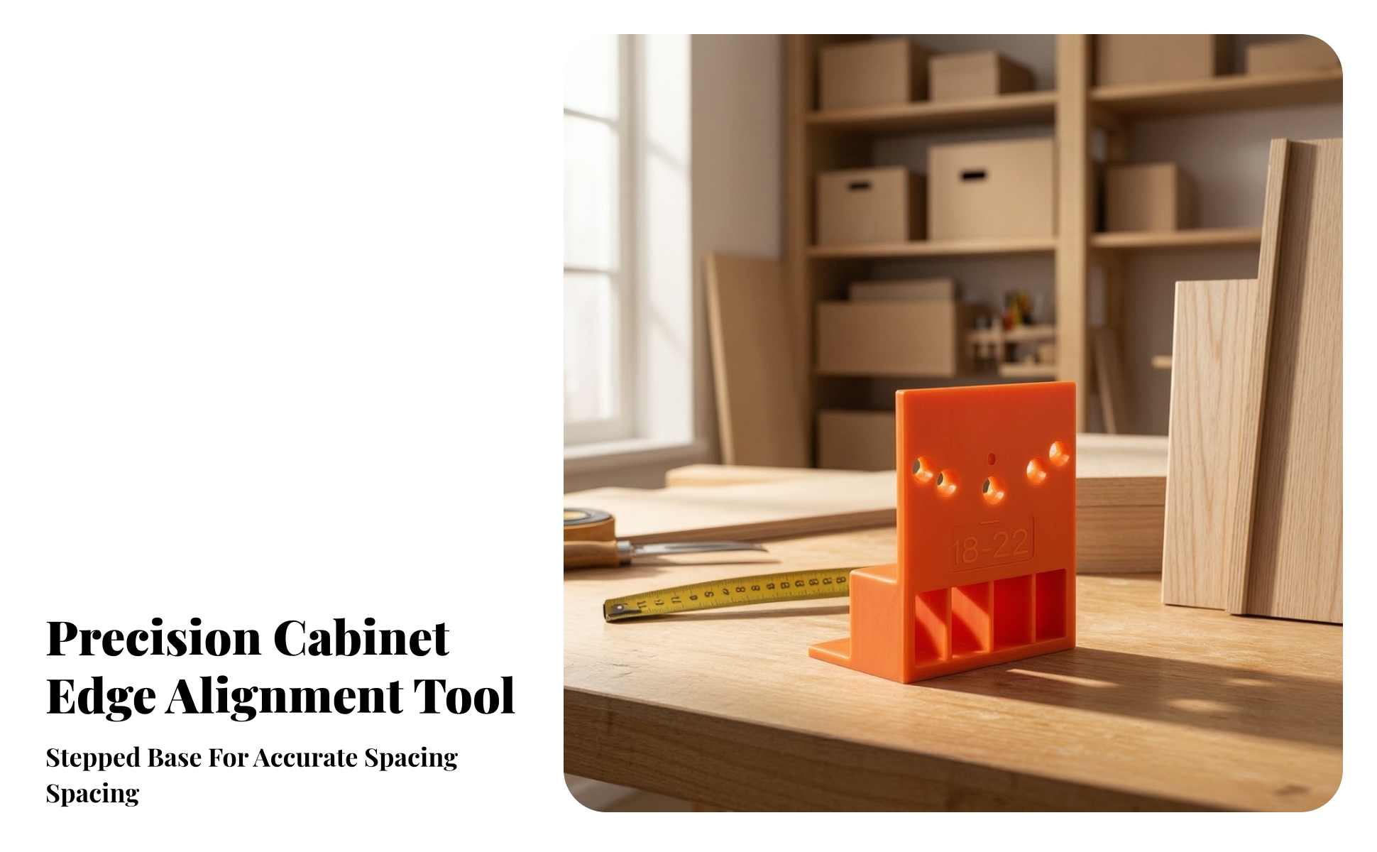 2 Pieces Wardrobe Positioning Tool Easy to Use Cabinet Door Positioning Tool