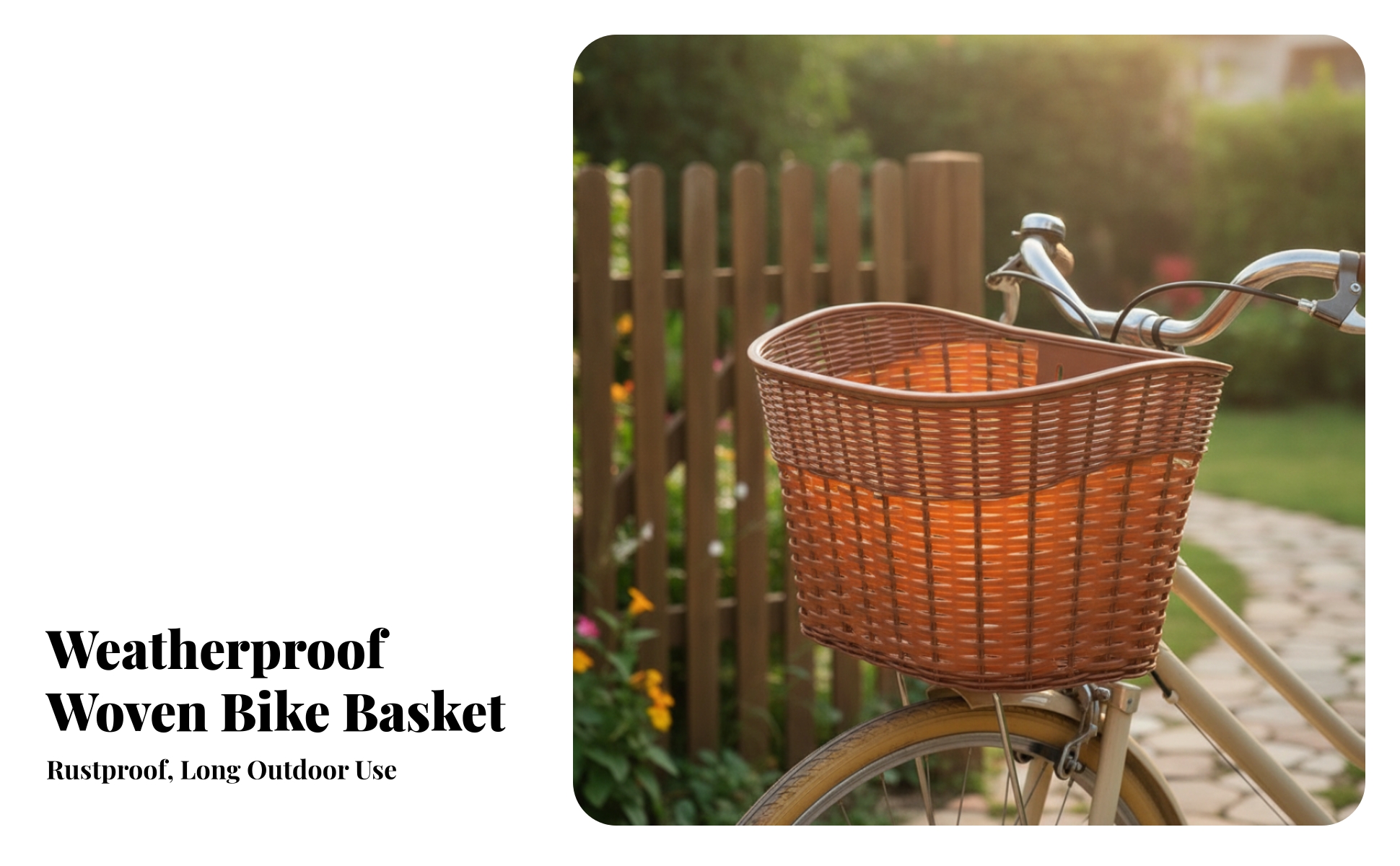 Front Bike Basket Long-Lasting Front Bike Basket Secure for Commuting, Commuters