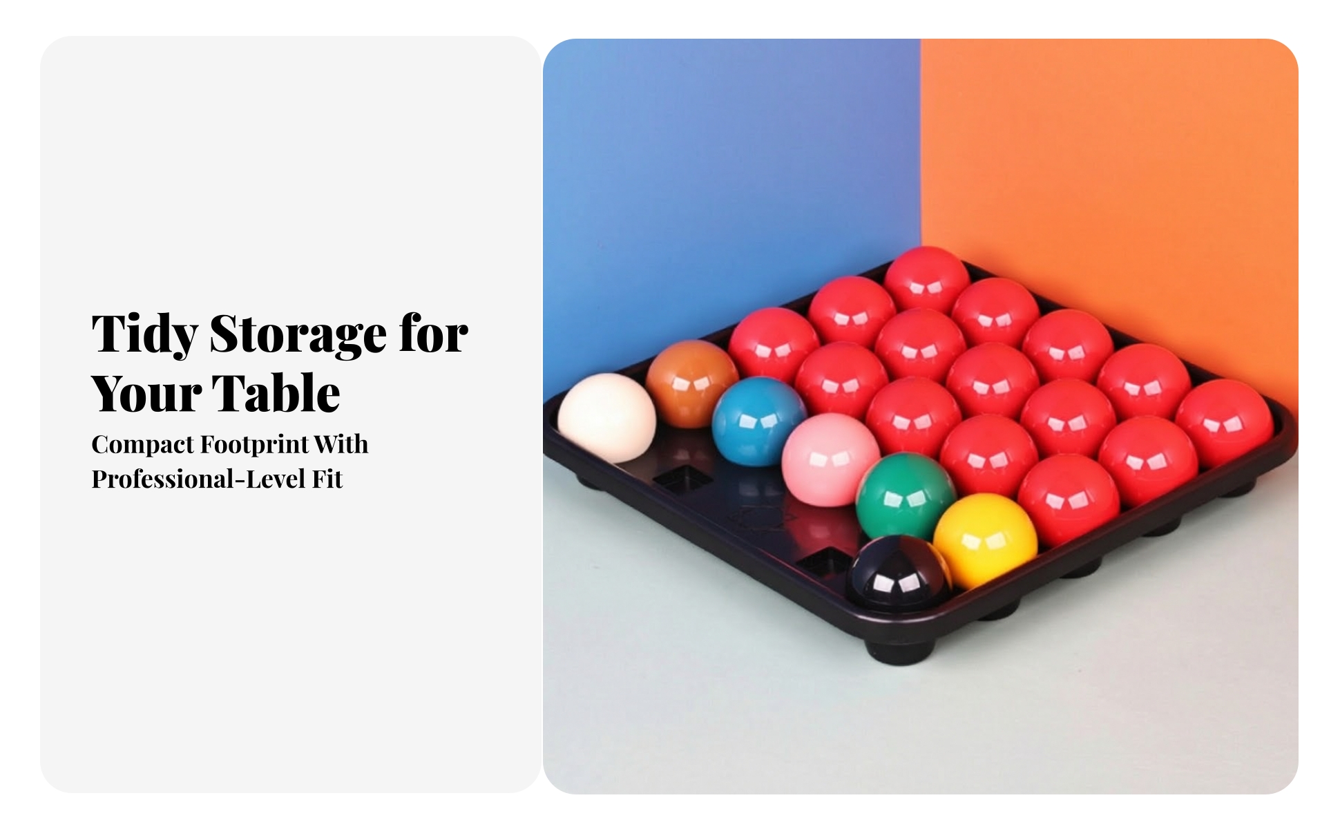 Storage Tray Easy to Transport Billiard Ball Tray Stackable for Game Room