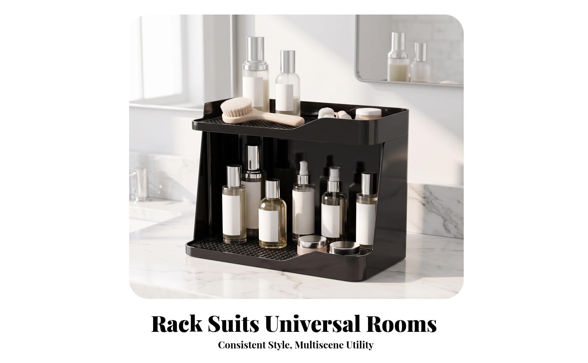 Dual-Level Storage Rack Double-Layer Countertop Storage Storage areaSaving