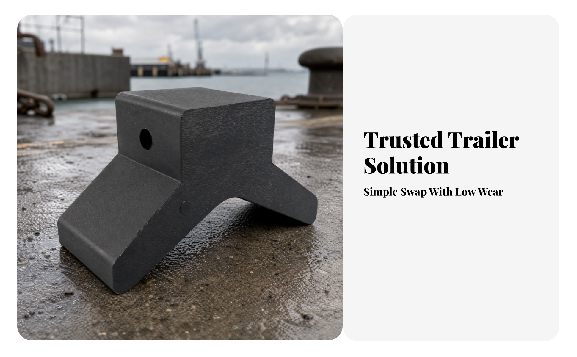 Boat Trailer Bow Stop Heavy-Duty Boat Trailer Rubber Bow Stop Shock-Absorbing