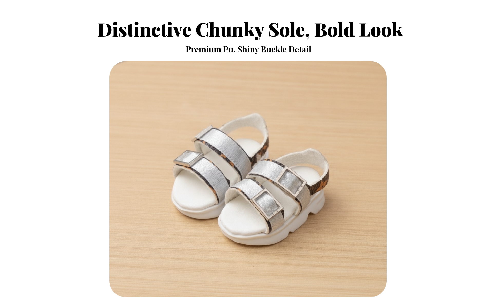 6-Point BJD Sandals Slip-on Miniature Sandals with Platform Sole Cute