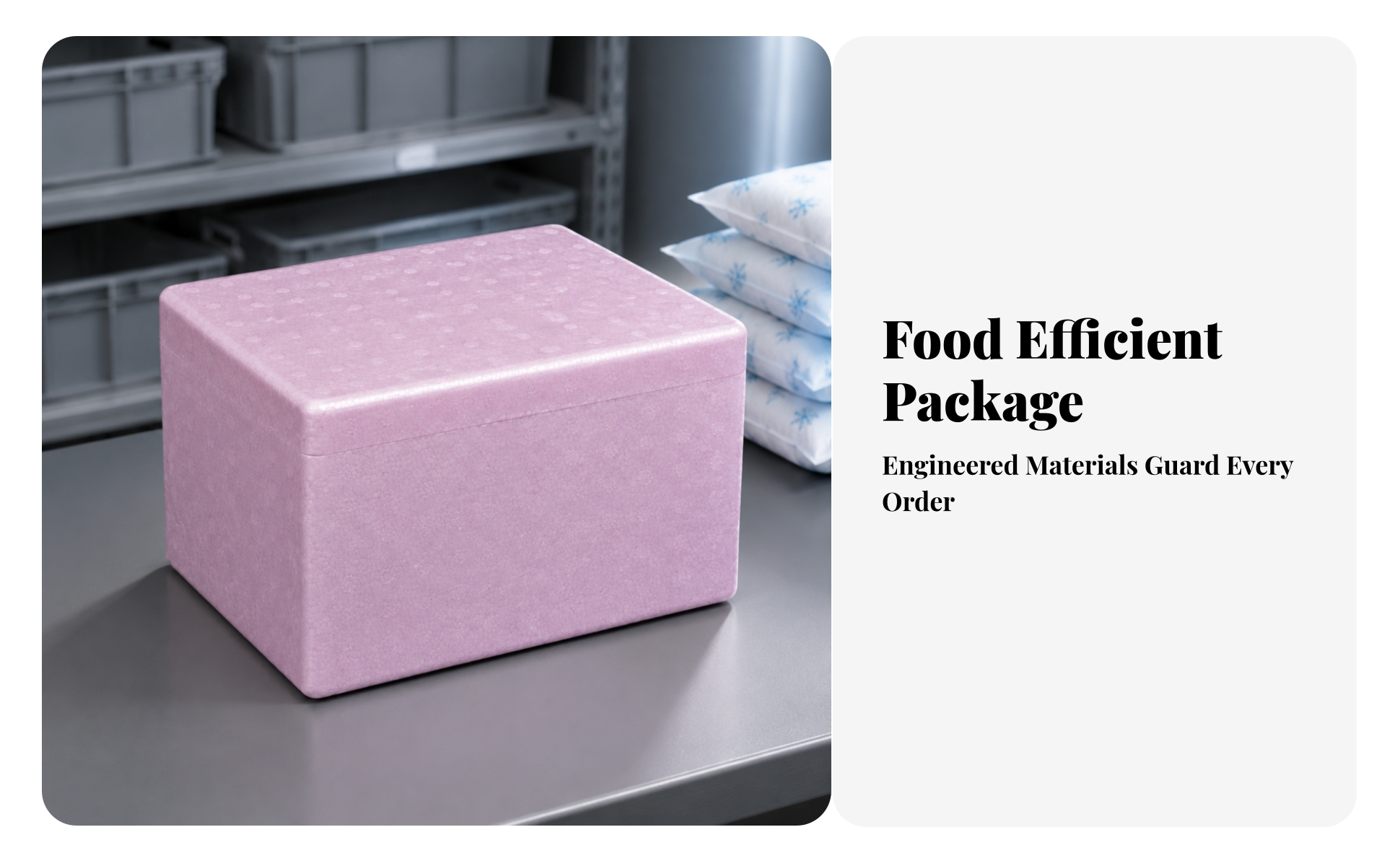 Container Lightweight Expanded Polypropylene Insulated Box