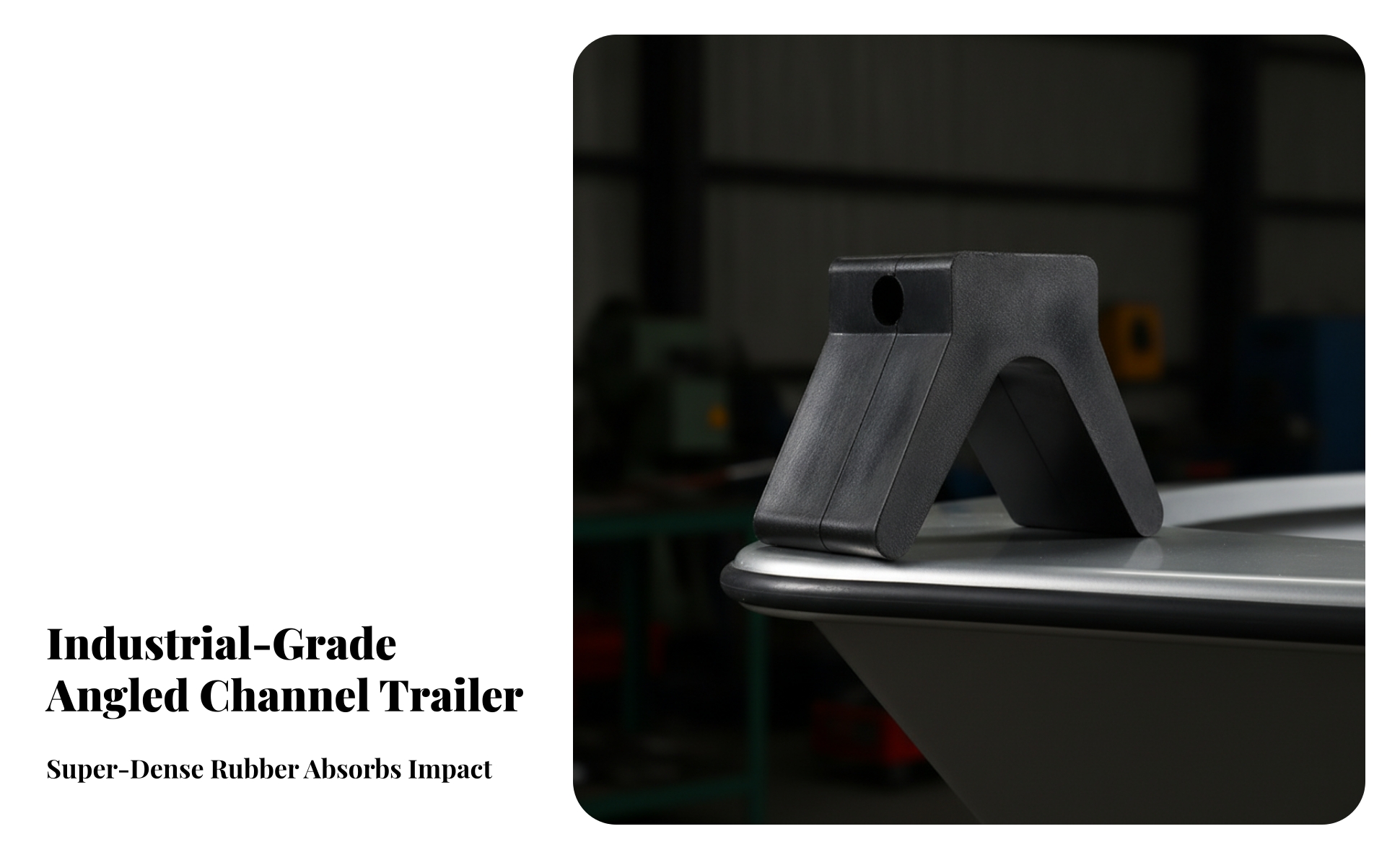 Boat Trailer Bow Stop Heavy-Duty Boat Trailer Rubber Bow Stop Shock-Absorbing
