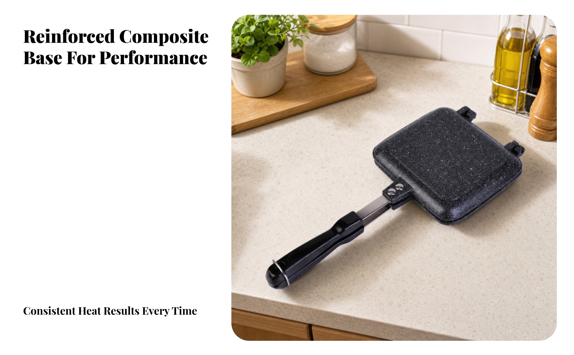 Double-Sided Sandwich Pan Induction Compatible Double-Sided Sandwich Grill