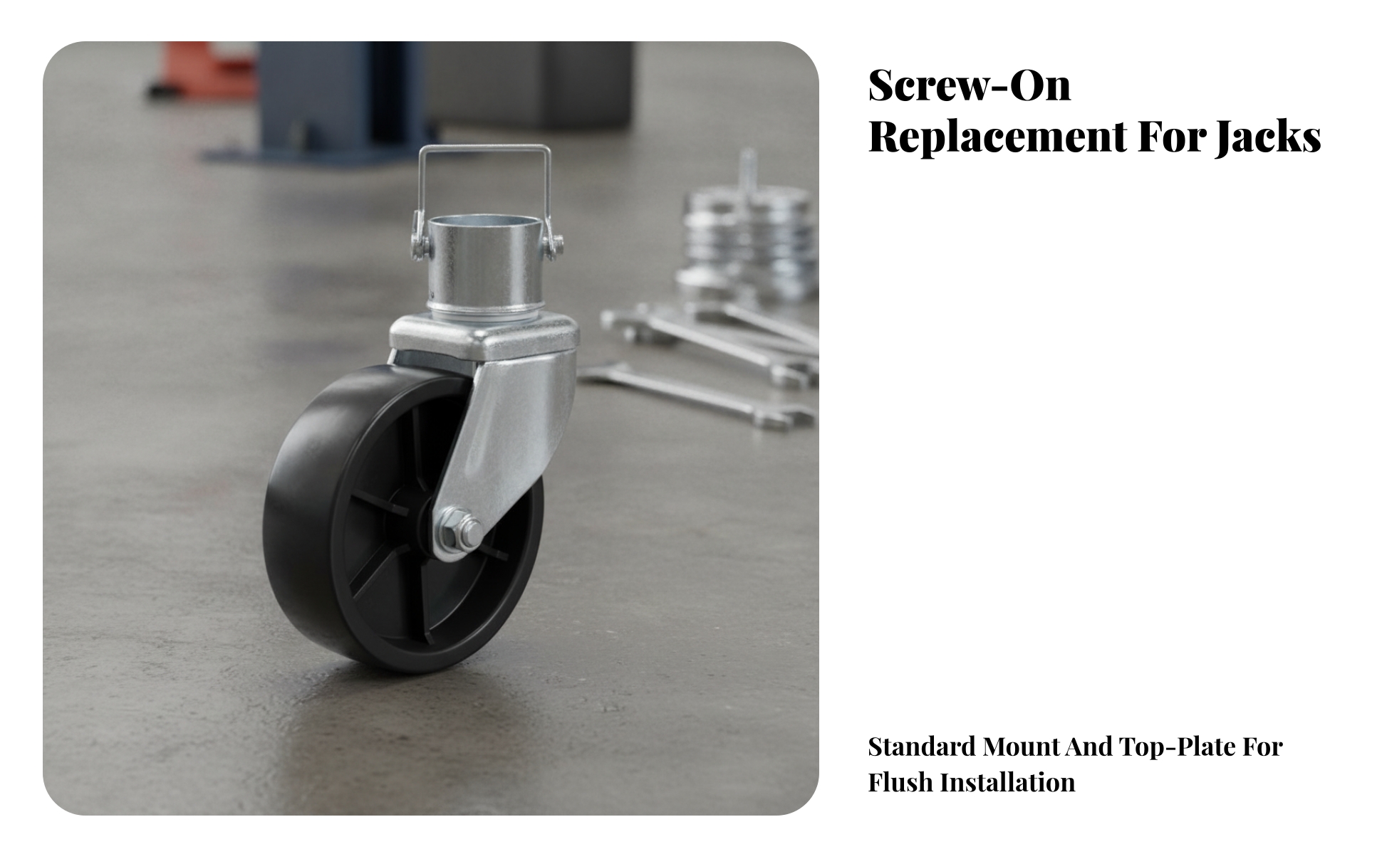 Swivel Caster with Mounting Bracket Industrial Swivel Caster Wheel Heavy-Duty