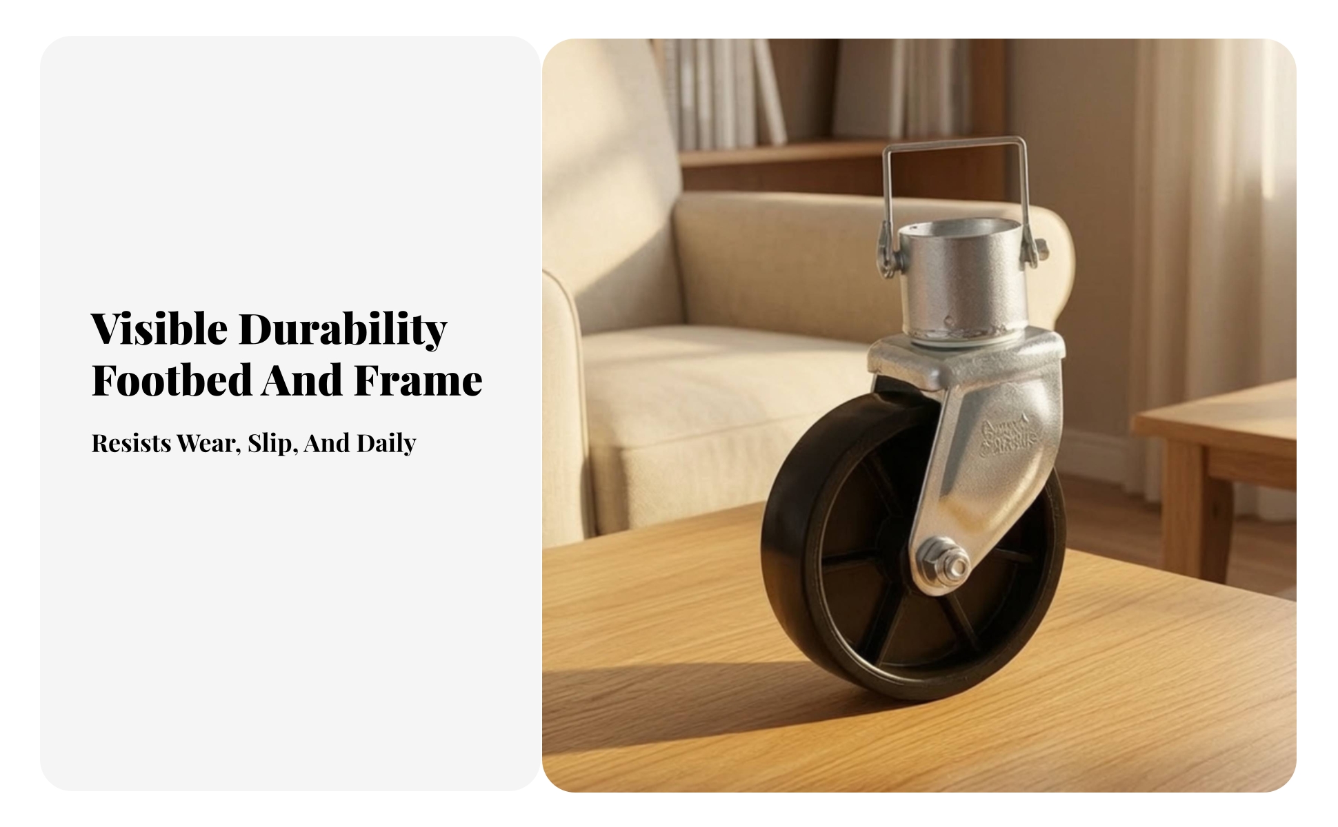 Swivel Caster with Mounting Bracket Industrial Swivel Caster Wheel Heavy-Duty