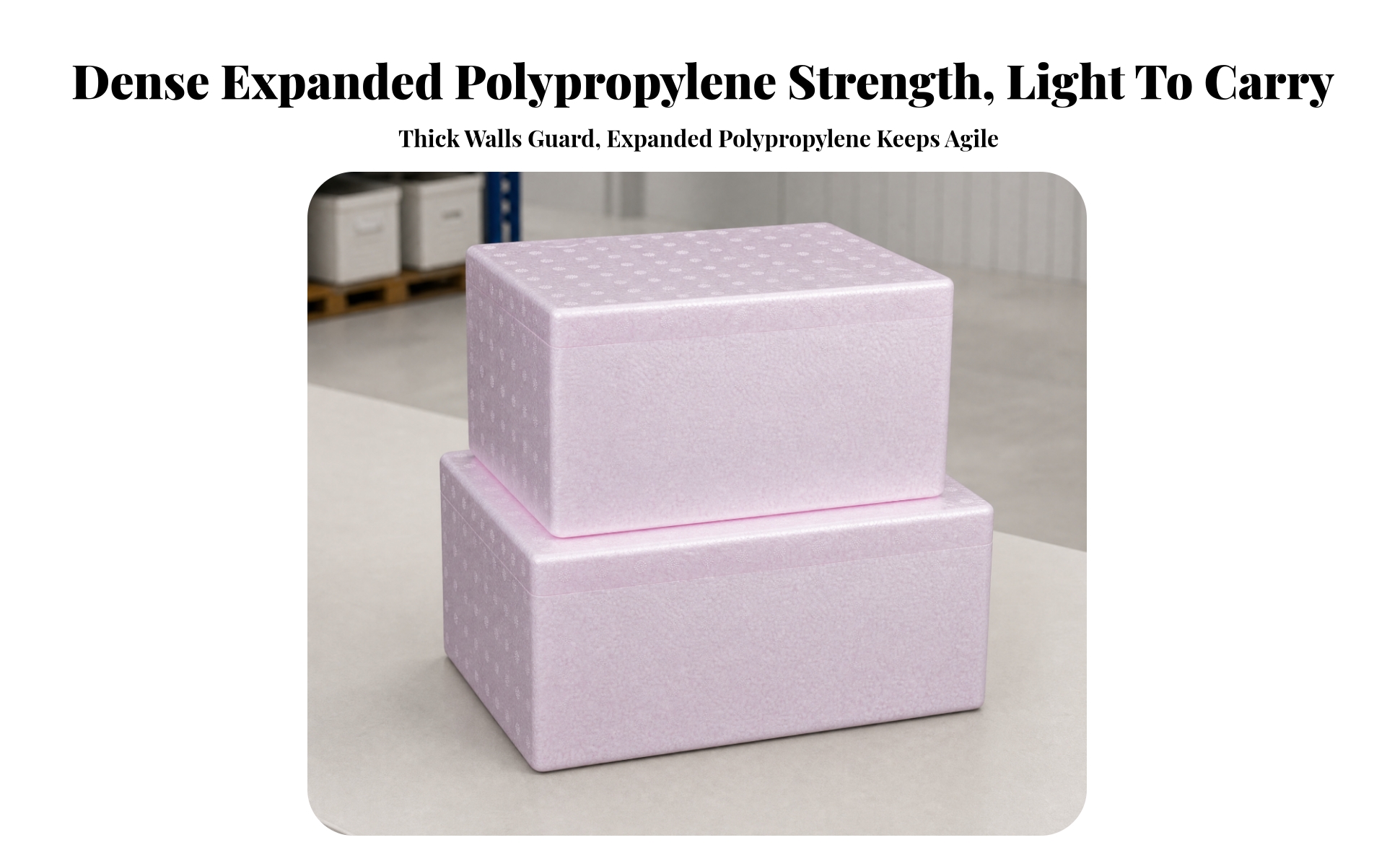 Container Lightweight Expanded Polypropylene Insulated Box