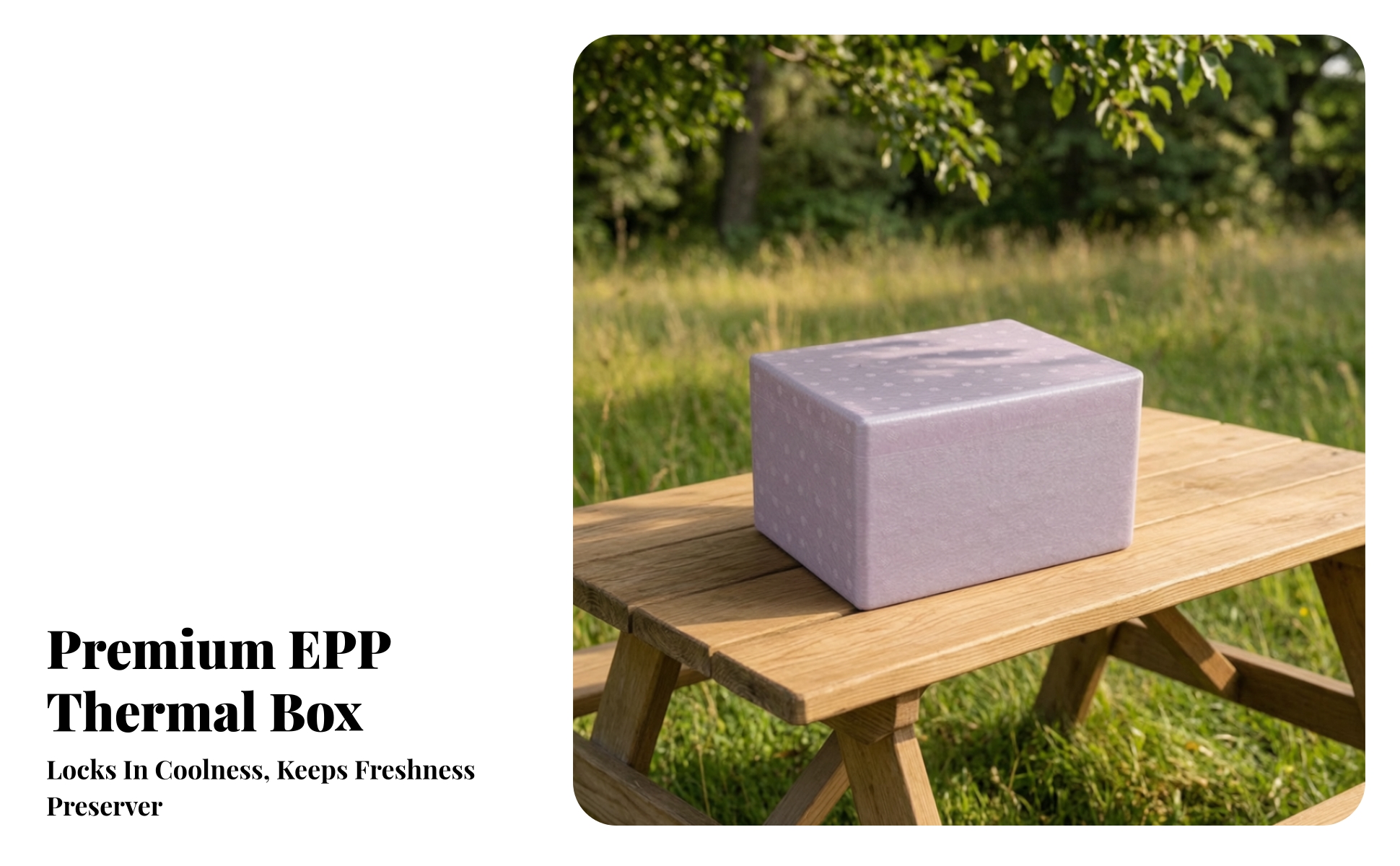 Container Lightweight Expanded Polypropylene Insulated Box