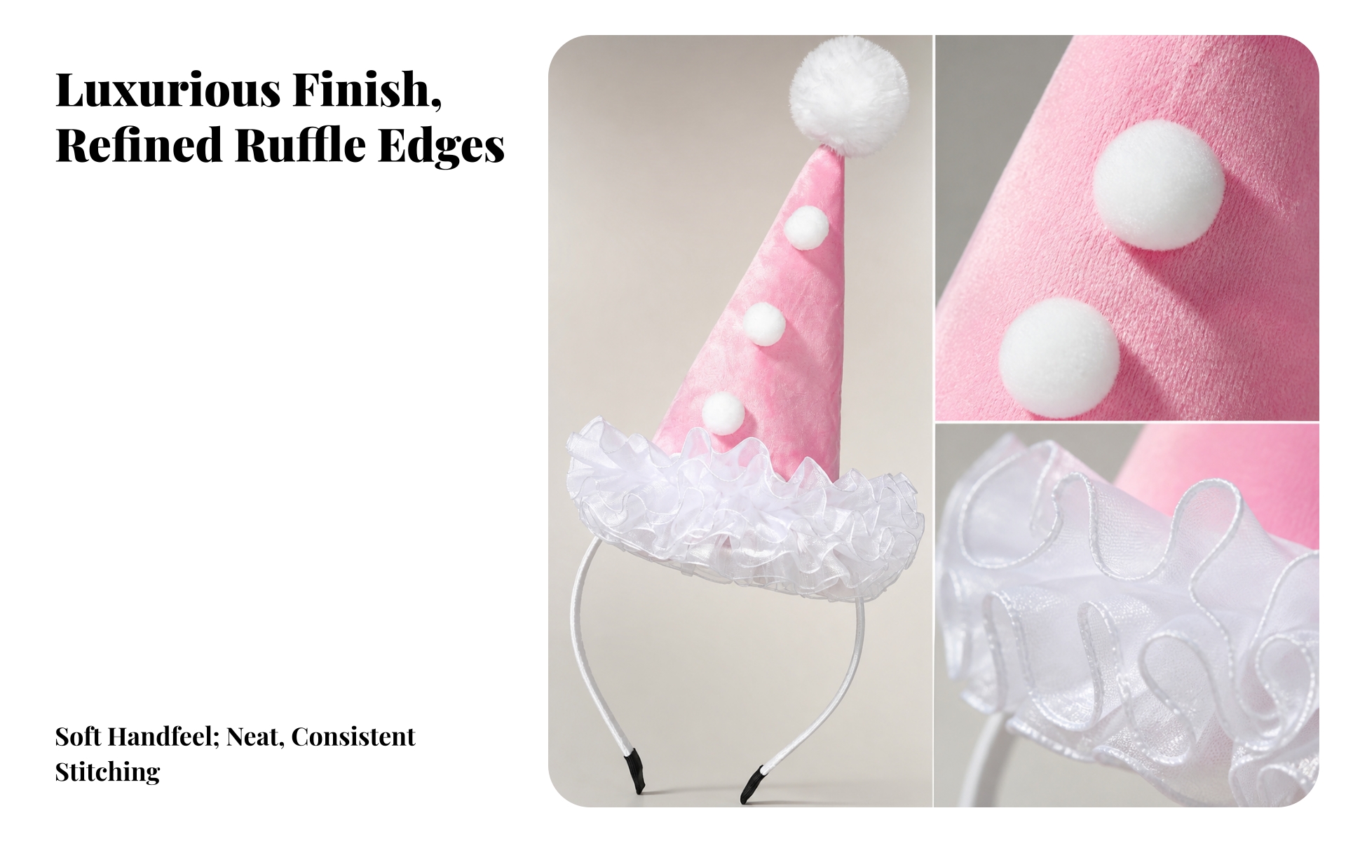 Clown Hat Headband Novelty Clown Headband Playful for Costume Parties, Halloween