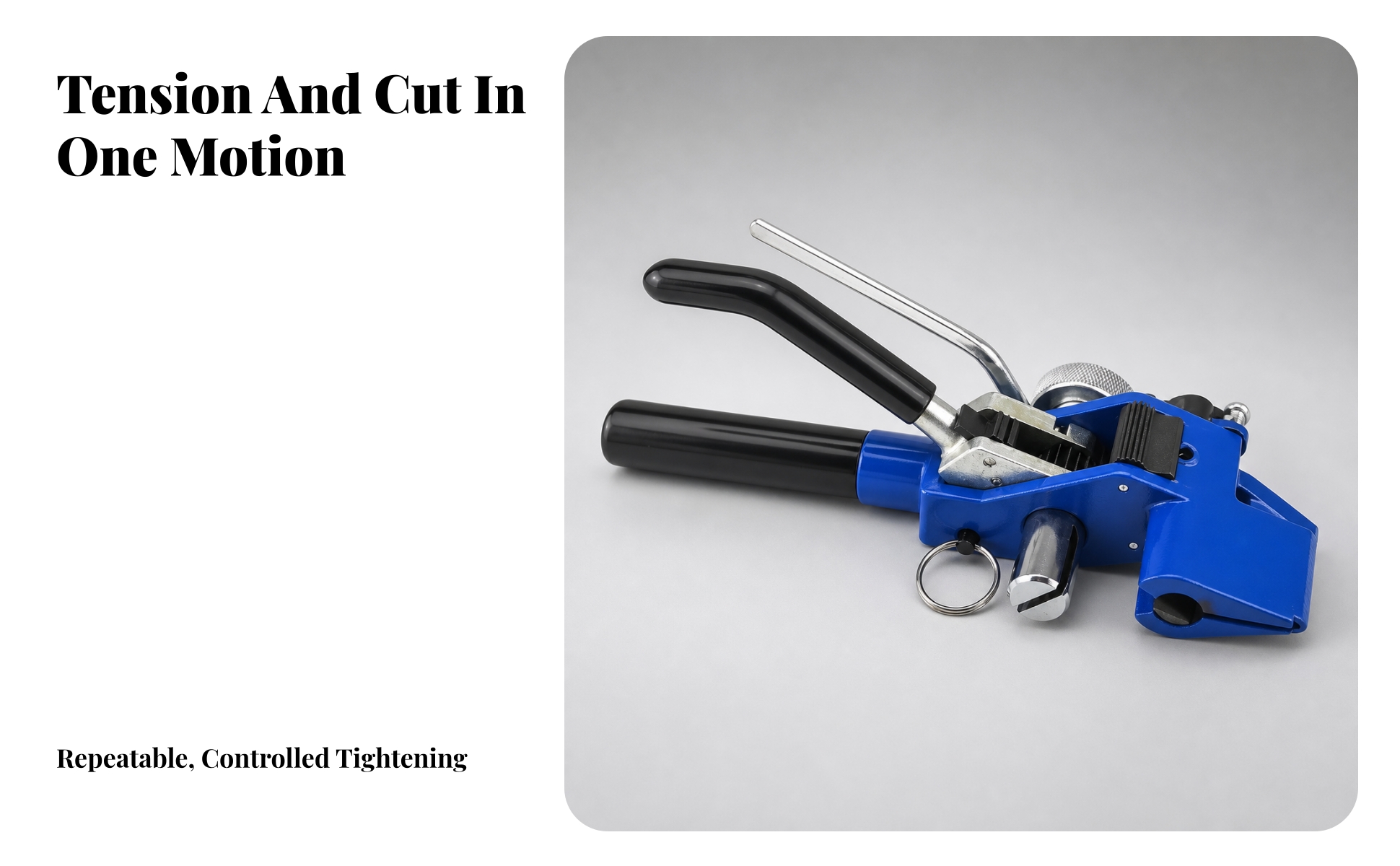 Cable Tie Tensioning and Tool Grip Cable Tie for Electricians