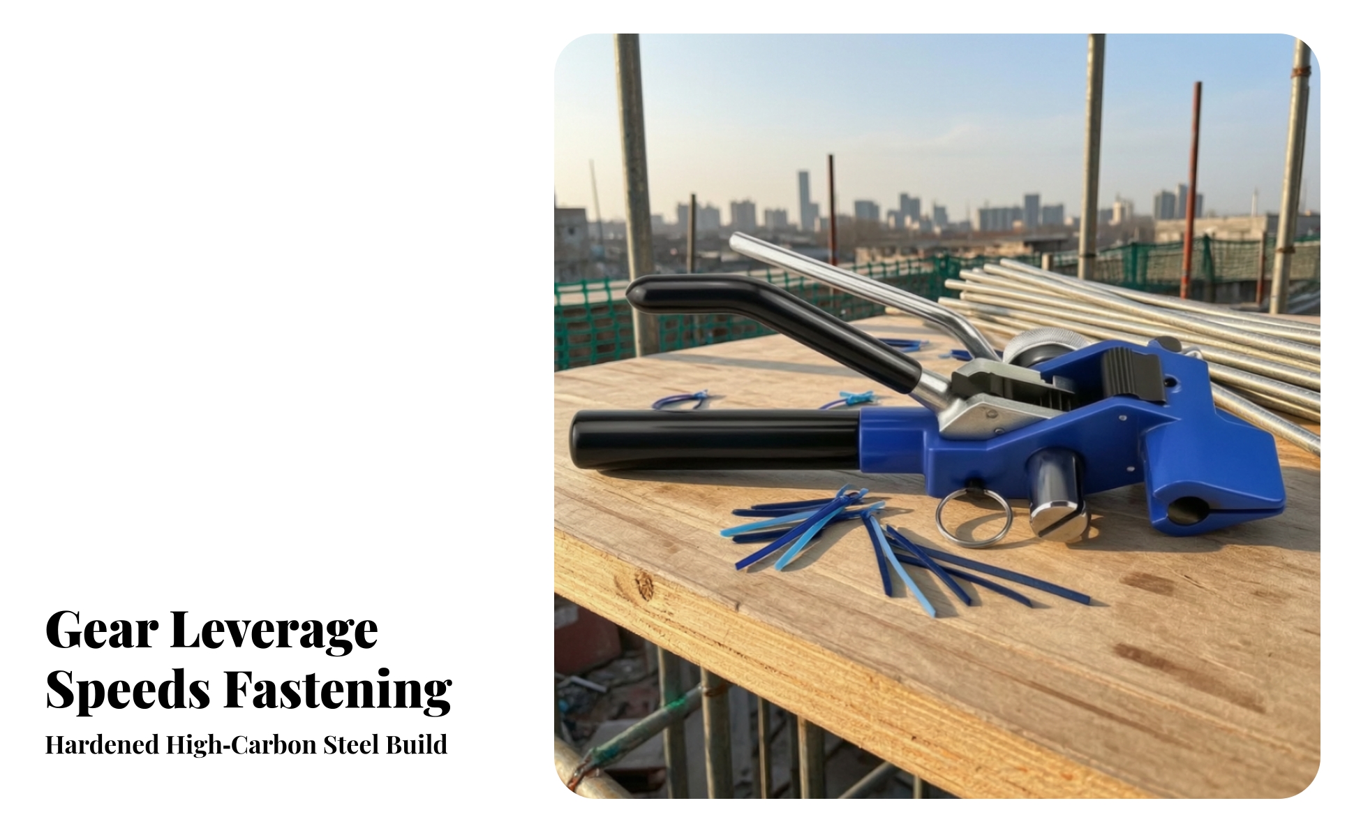 Cable Tie Tensioning and Tool Grip Cable Tie for Electricians