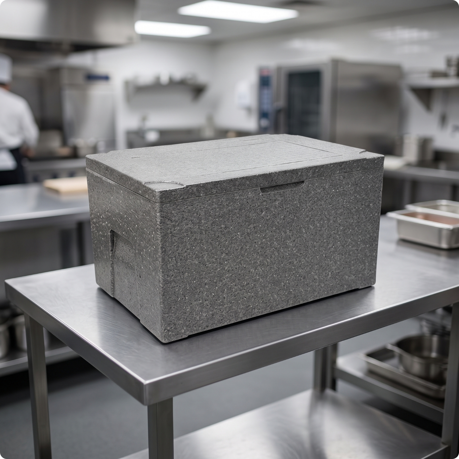 Temperaturbox mit Deckel isoliert Isolierbox mit Deckel hygienisch