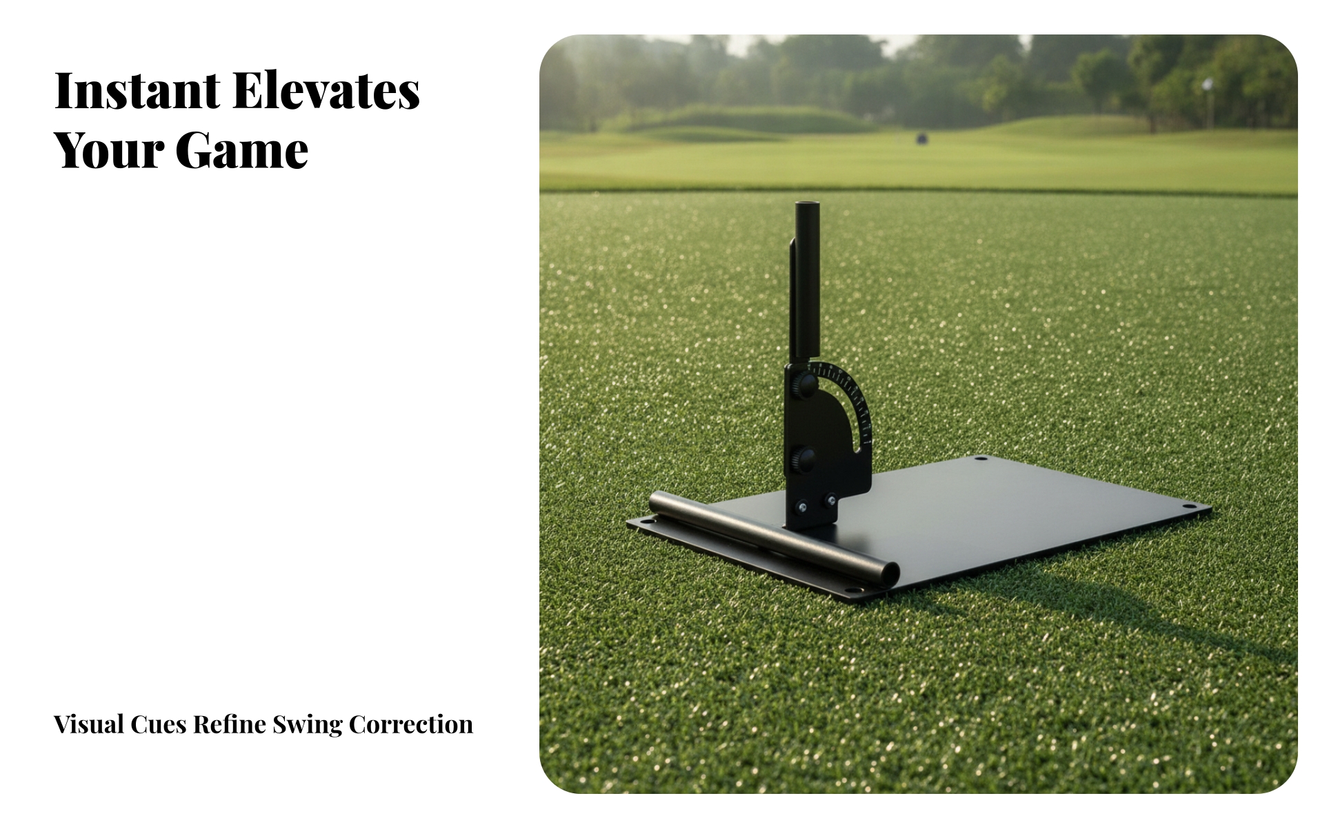 Golf-Übungsplatte mit Winkeleinstellung vielseitig für Zuhause, Golfer, Anfänger