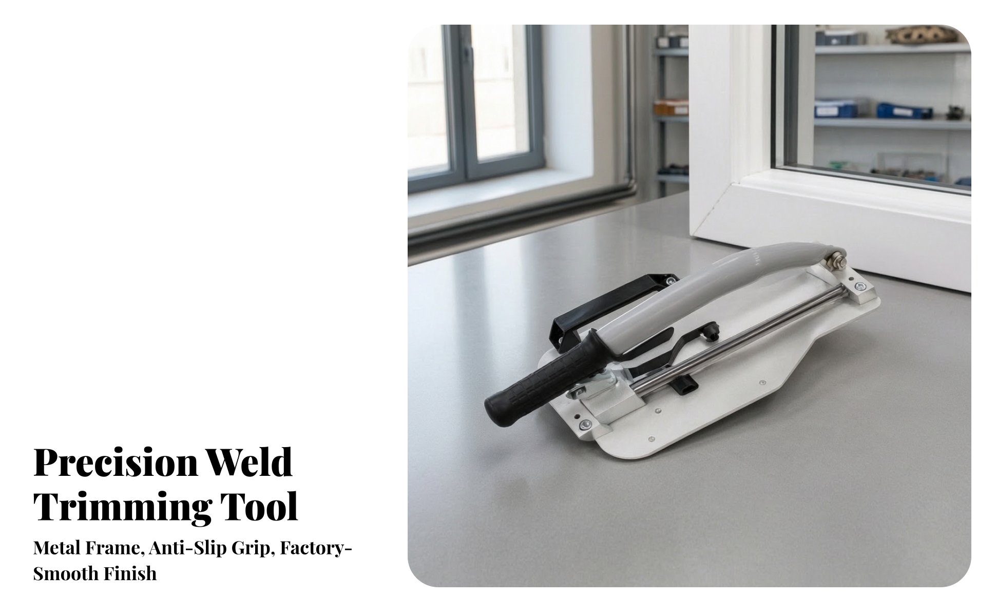Weld Seam Removal Tool Manual for Workshop Fabrication, on-Site Installation
