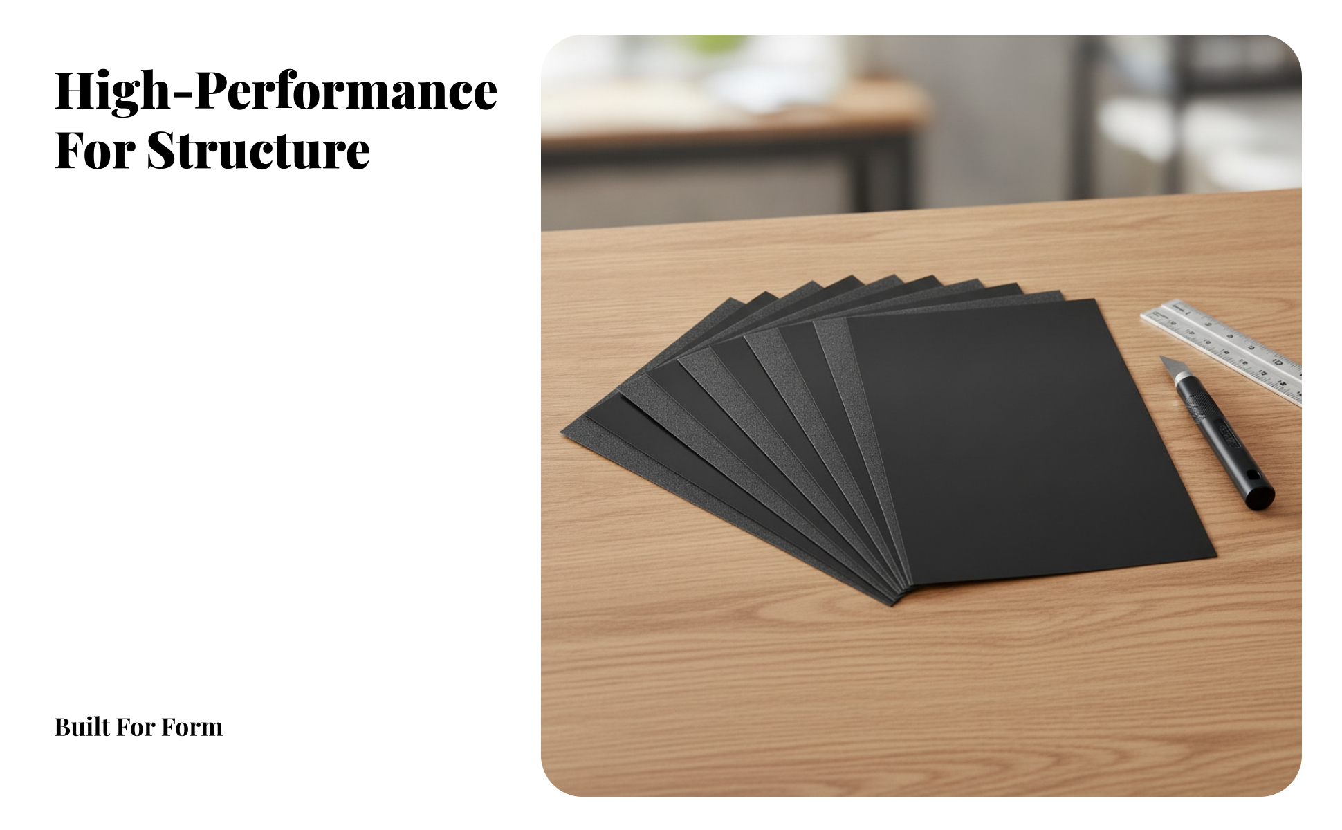 5 Pezzi Foglio Nero in ABS Termoformabile Lastra di Plastica ABS Resistente