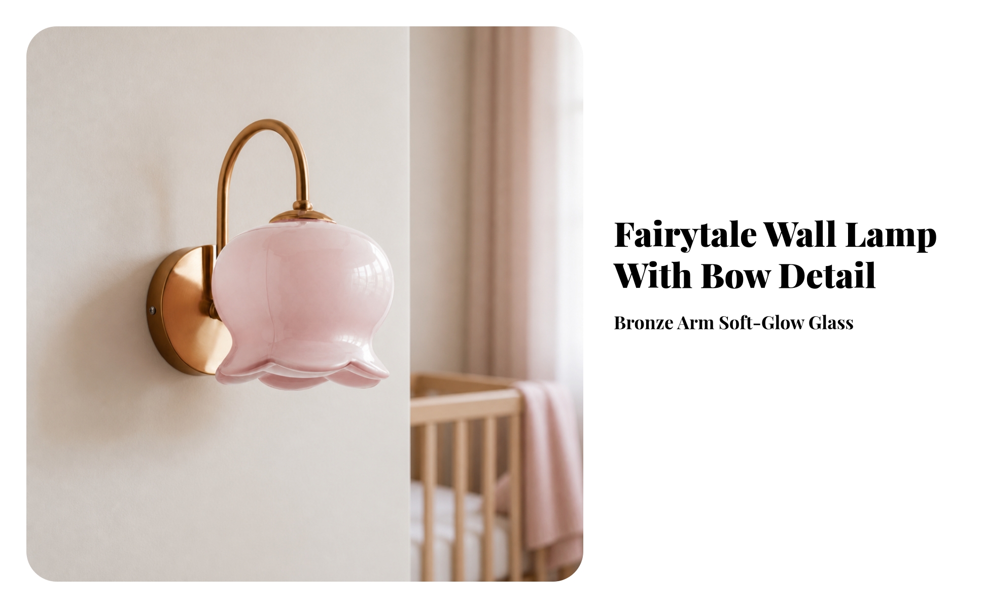 Wandlampe mit Glasschirm E27 Wandleuchte innen Wandmontiert für Babyzimmer, Baby