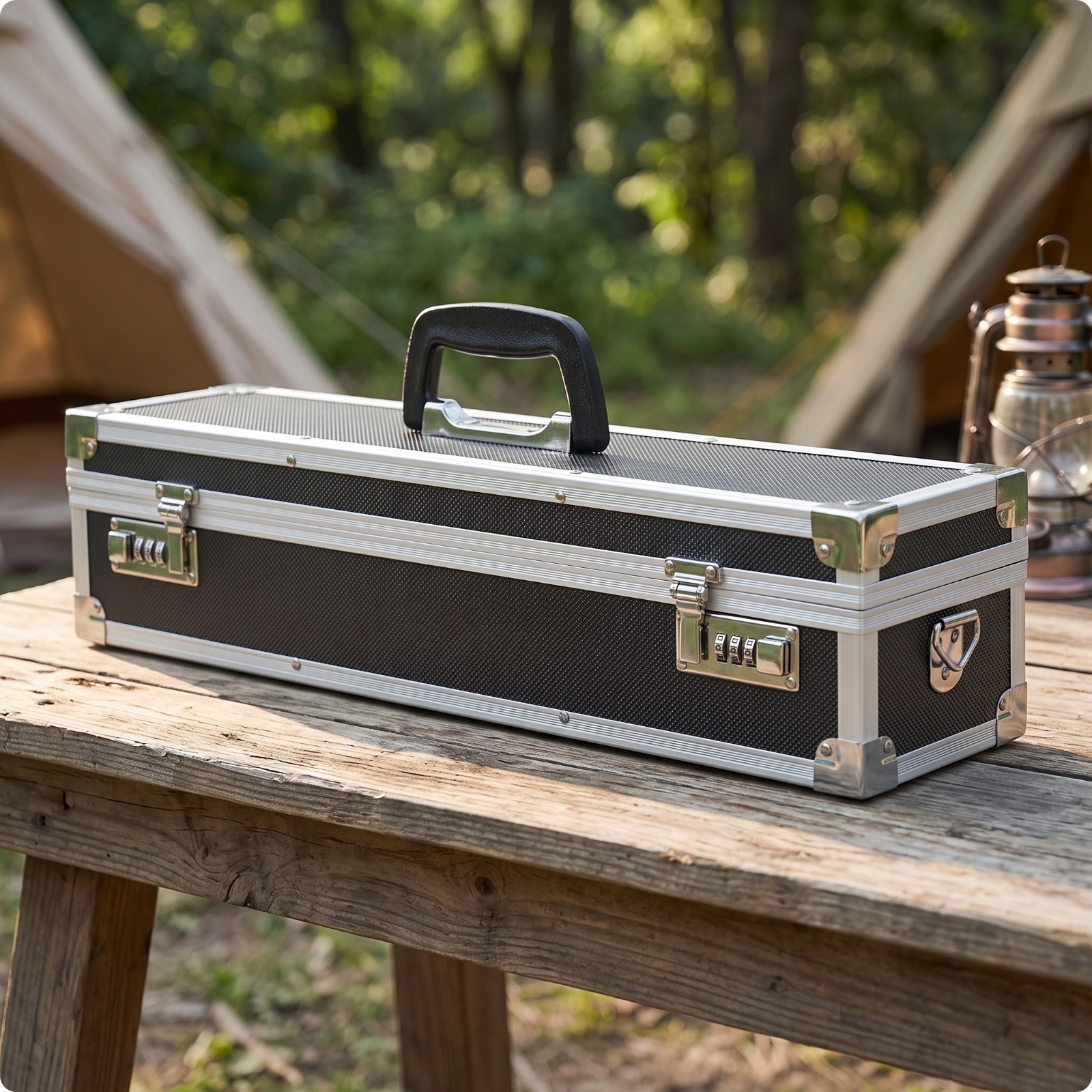 Aluminum Alloy Tool Case with Combination Locks Heavy Duty