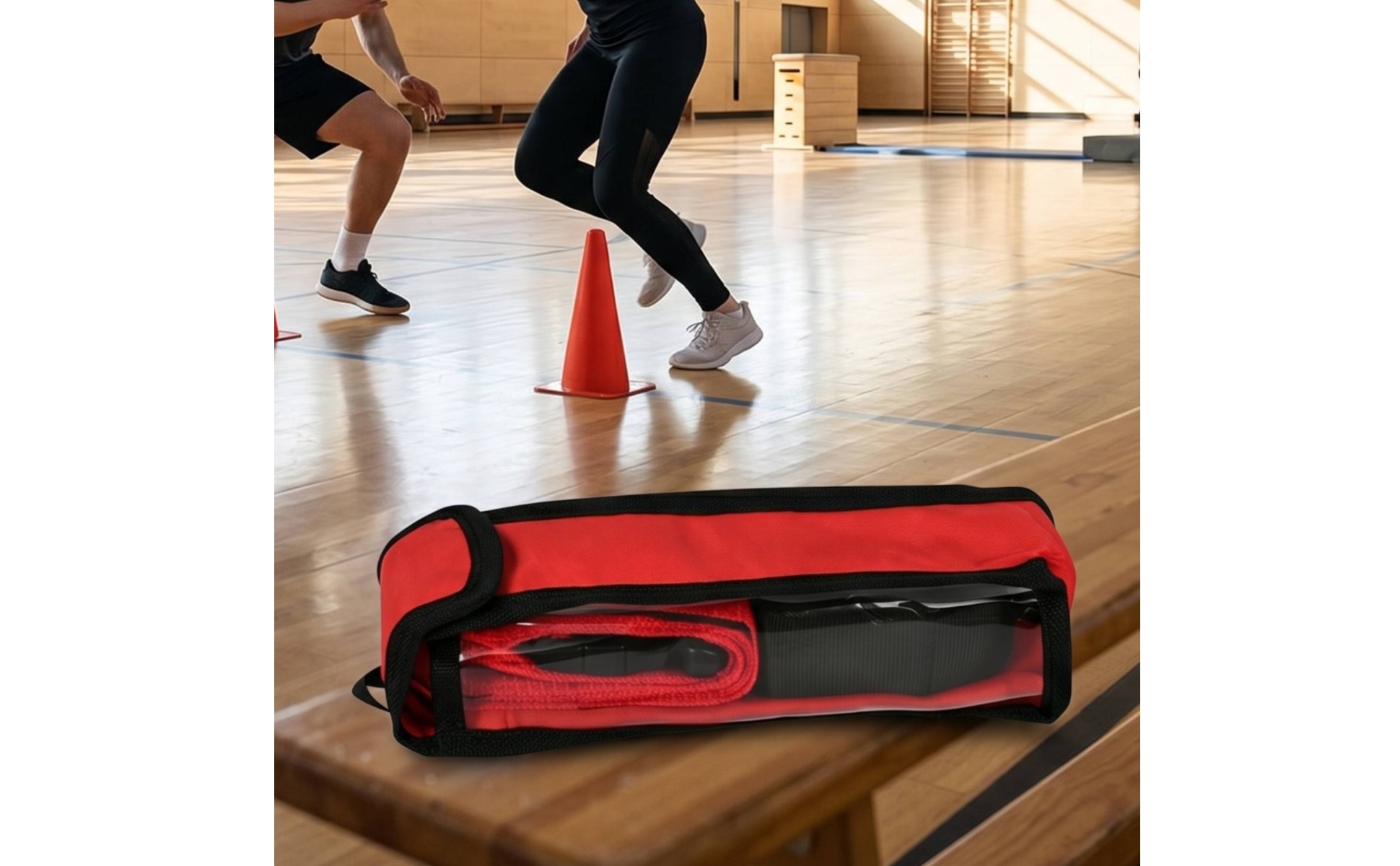 Agility Reaction Waist Belt Woven Adjustable Training Strap with Carrying Bag