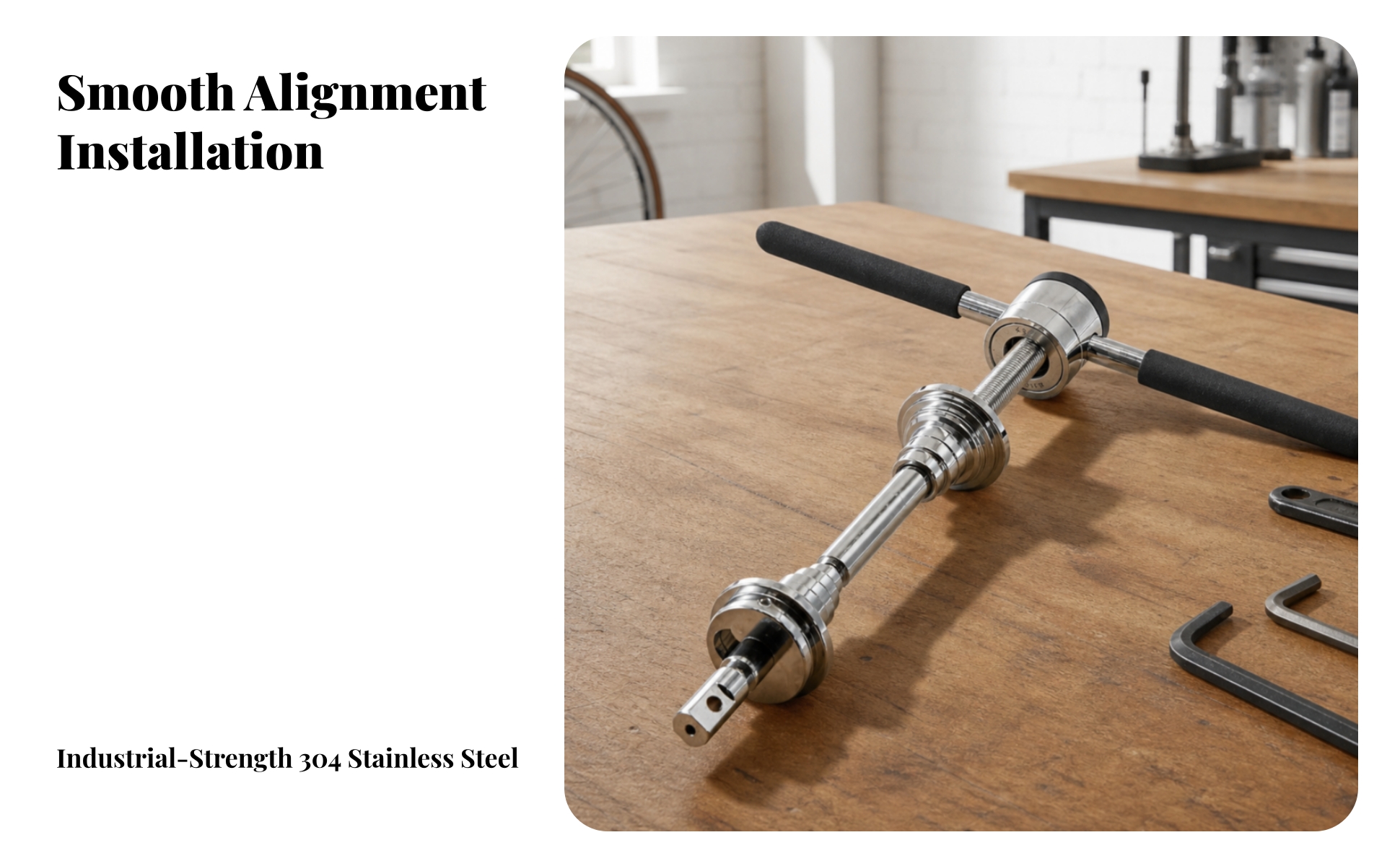Cycle Headset Press Stainless Steel for Home Garages