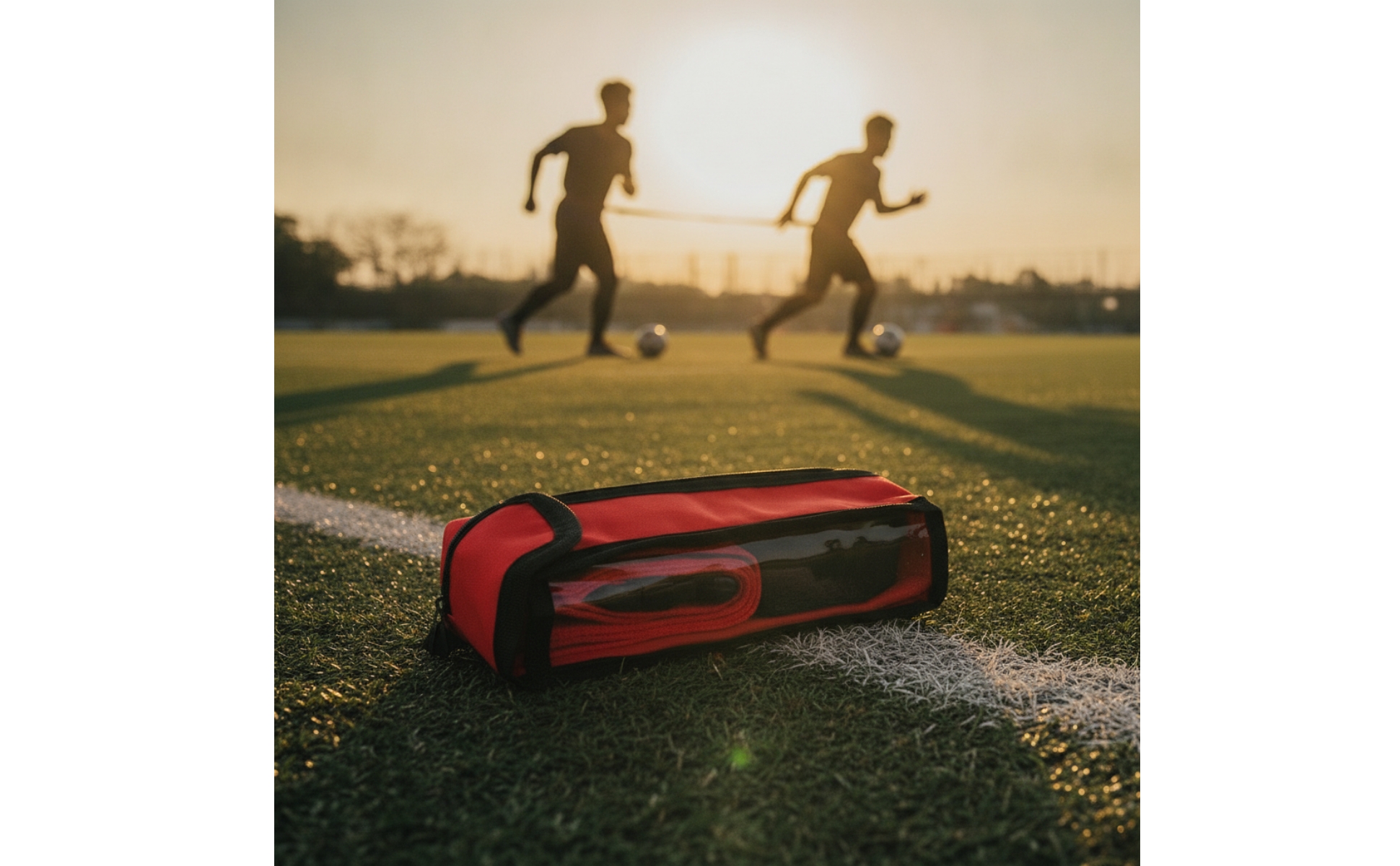 Agility Reaction Waist Belt Woven Adjustable Training Strap with Carrying Bag