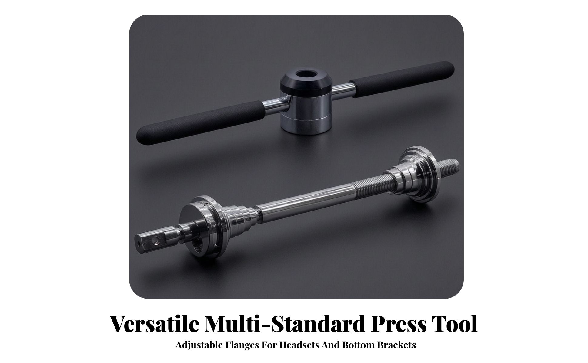 Cycle Headset Press Stainless Steel for Home Garages