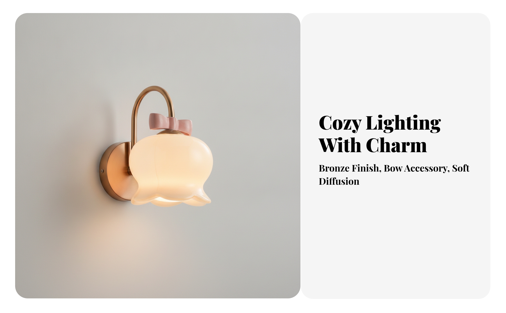 Wandlampe mit Glasschirm E27 Wandleuchte innen Wandmontiert für Babyzimmer, Baby