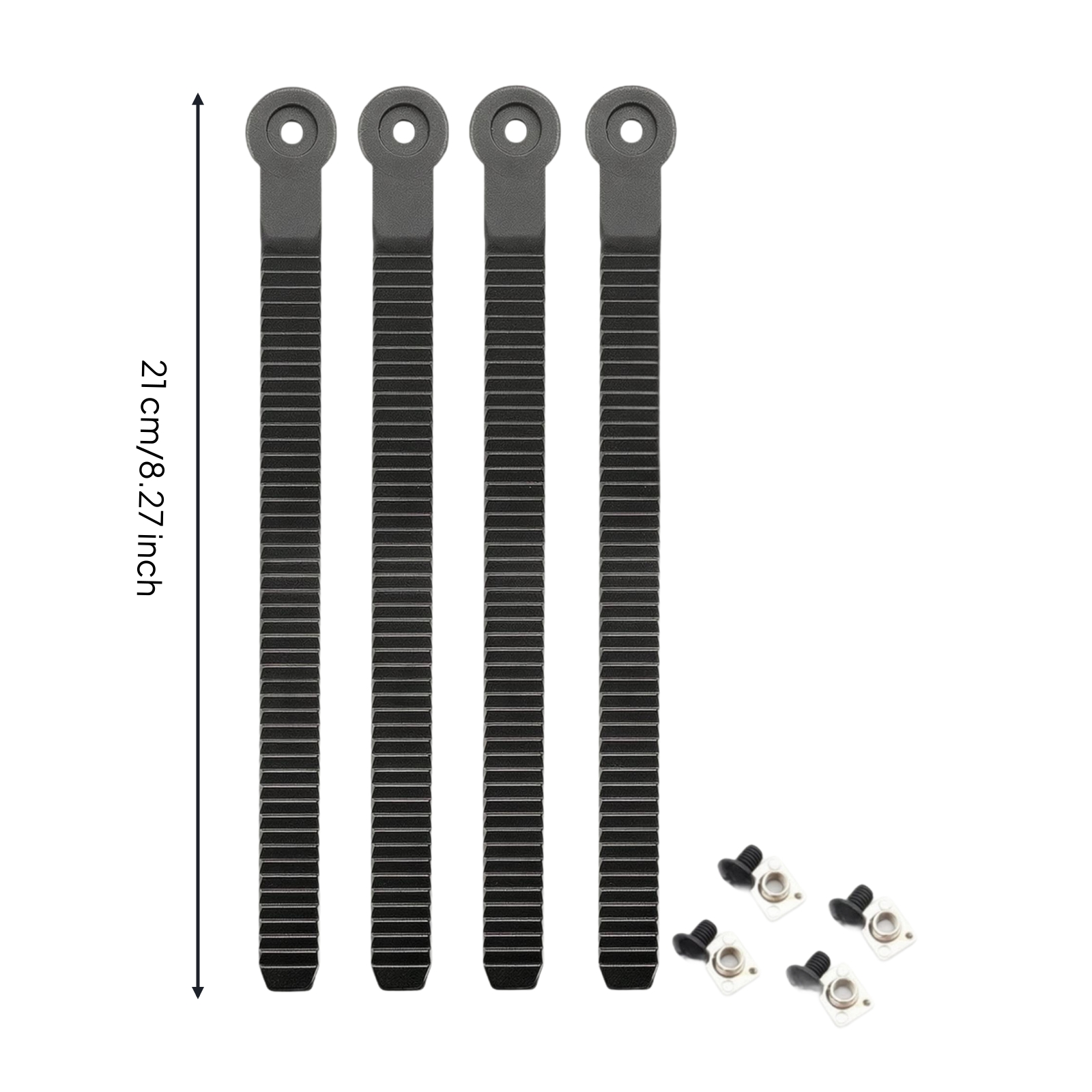 4 Stück Snowboard-Ankle-Strap mit Schrauben hochwertig für Snowboardbindung