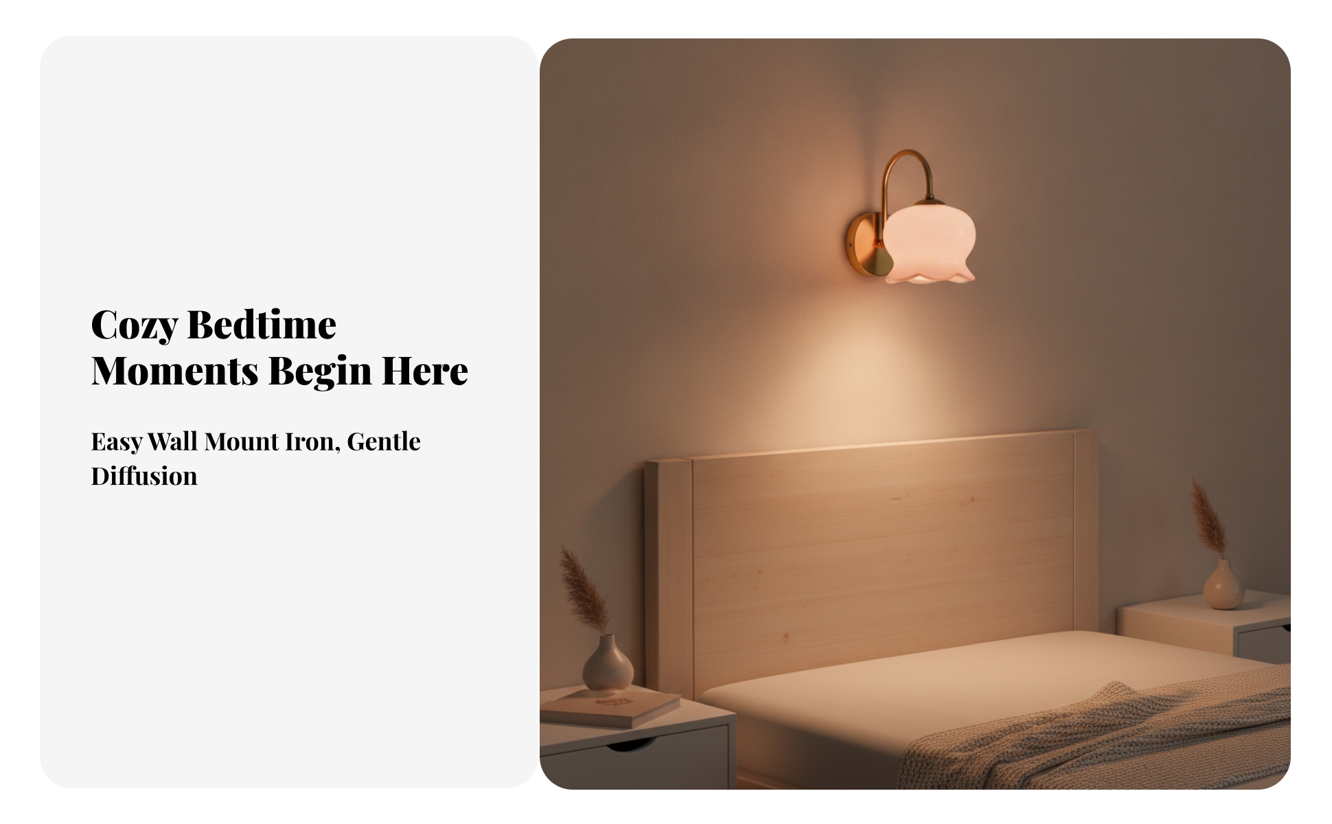 Wandlampe mit Glasschirm E27 Wandleuchte innen Wandmontiert für Babyzimmer, Baby