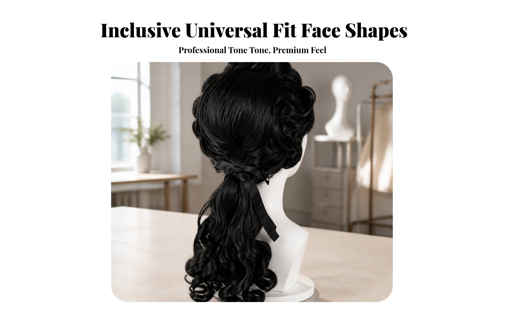Short Cosplay Hairpiece with Ponytail Lightweight for Theater, Cosplayers