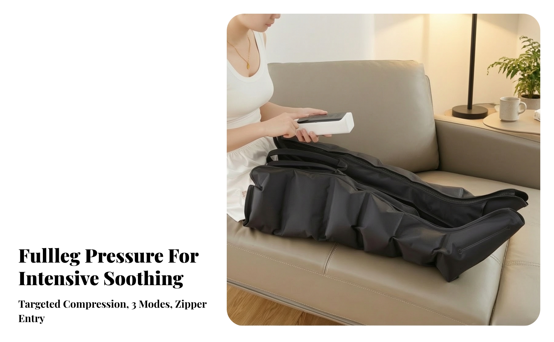Compression Boots 360° Coverage Leg and Foot Air Compression Massager