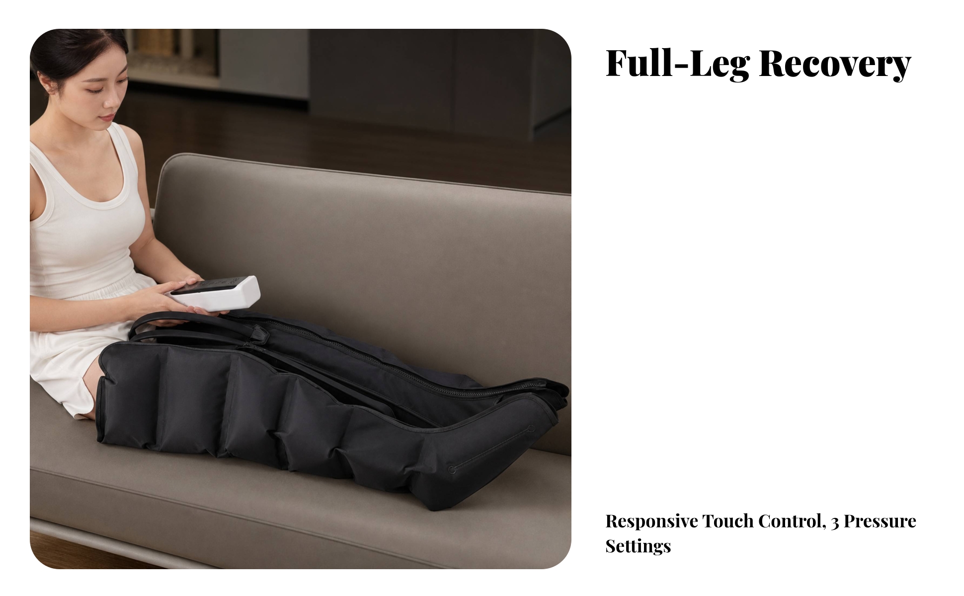 Compression Boots 360° Coverage Leg and Foot Air Compression Massager