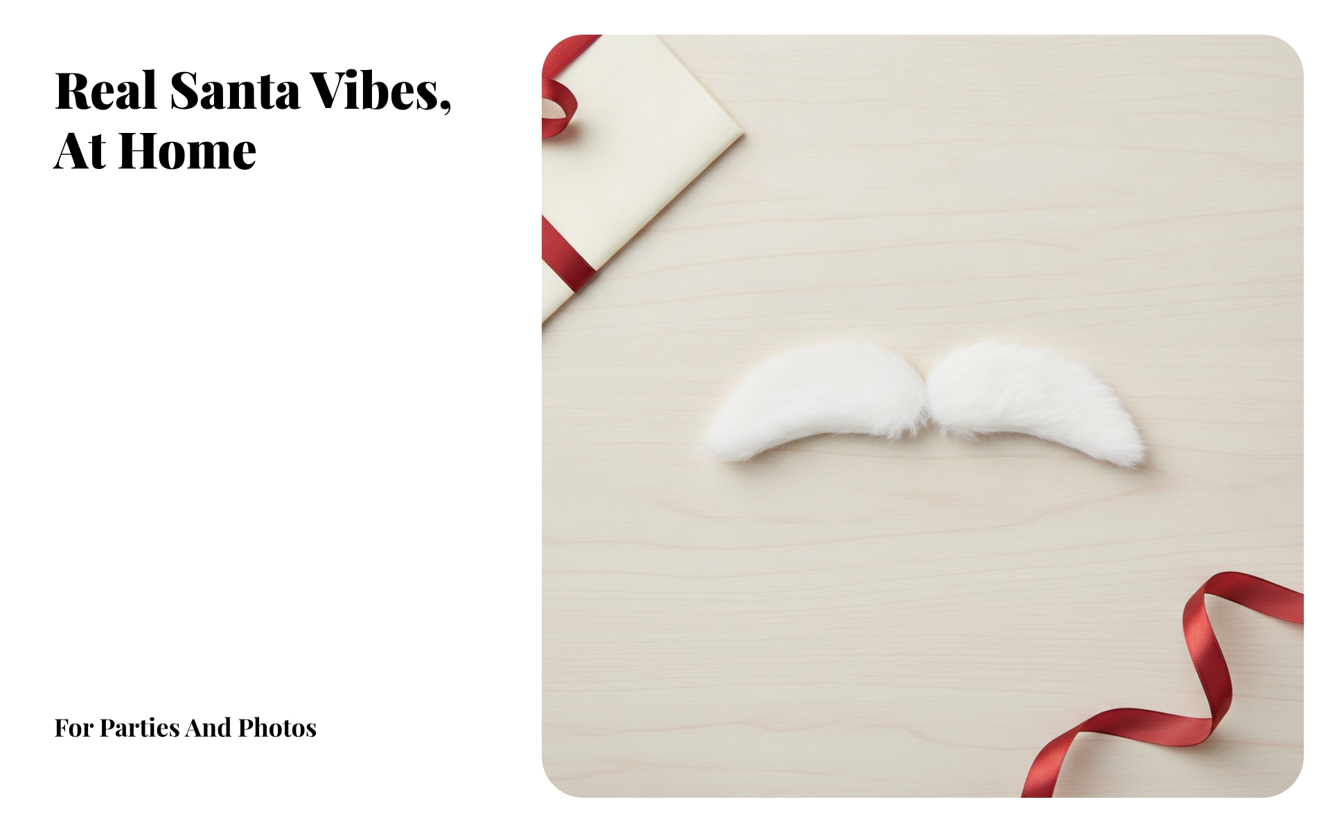 Santa Eyebrows Bushy Santa Christmas Eyebrows Voluminous for Stage Performances
