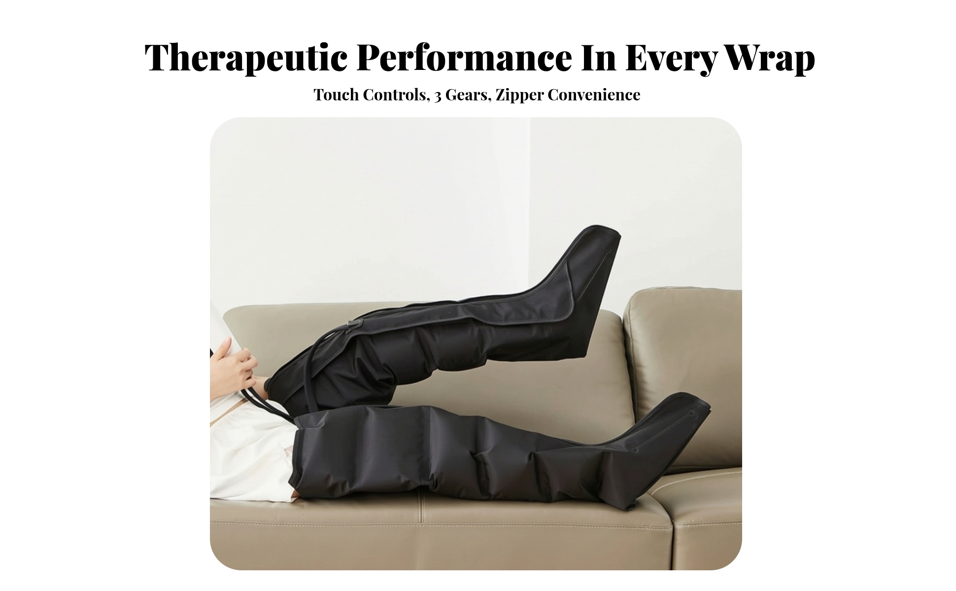 Compression Boots 360° Coverage Leg and Foot Air Compression Massager
