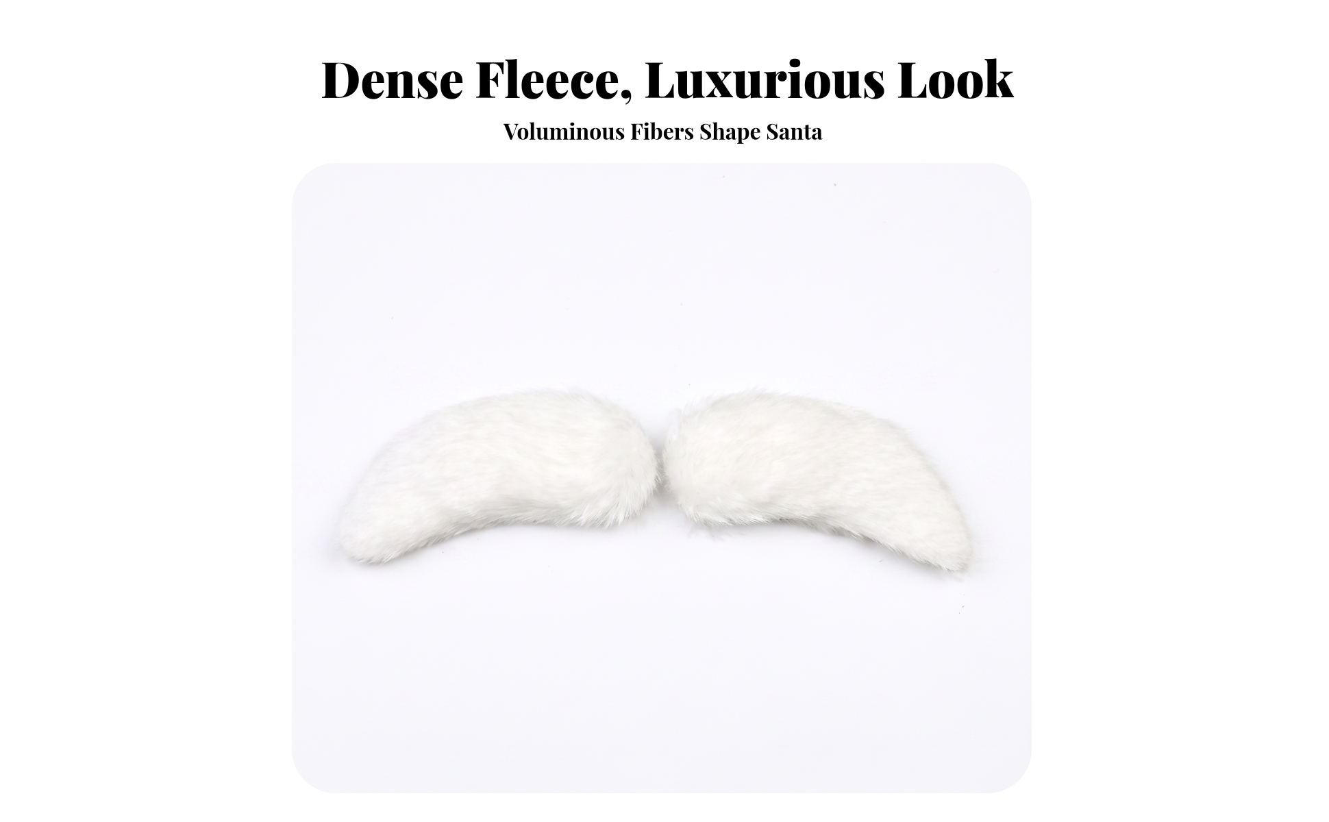 Santa Eyebrows Bushy Santa Christmas Eyebrows Voluminous for Stage Performances