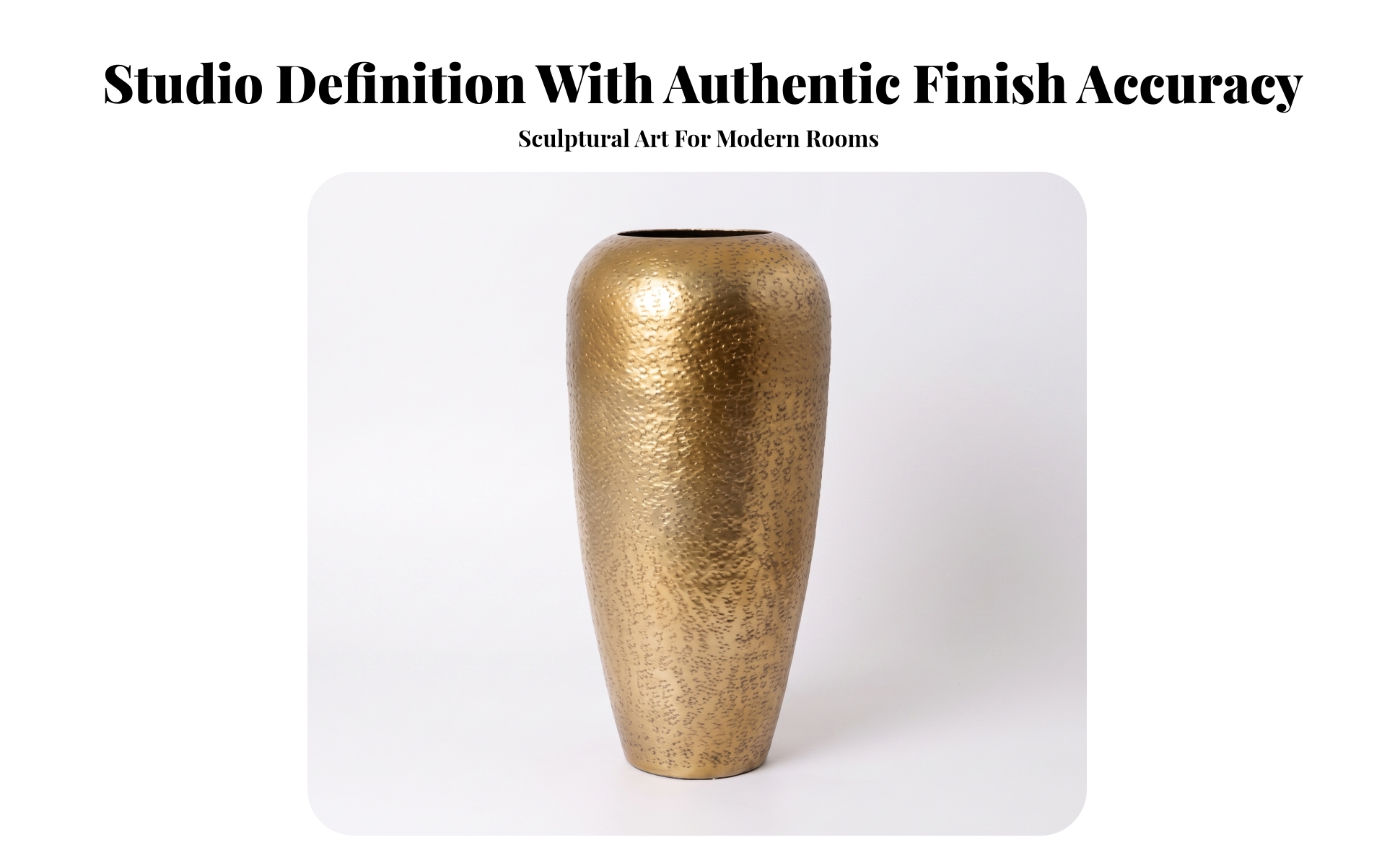 Aluminum Vase Hammered Decorative Vase Electroplated for Entryway, Minimalists