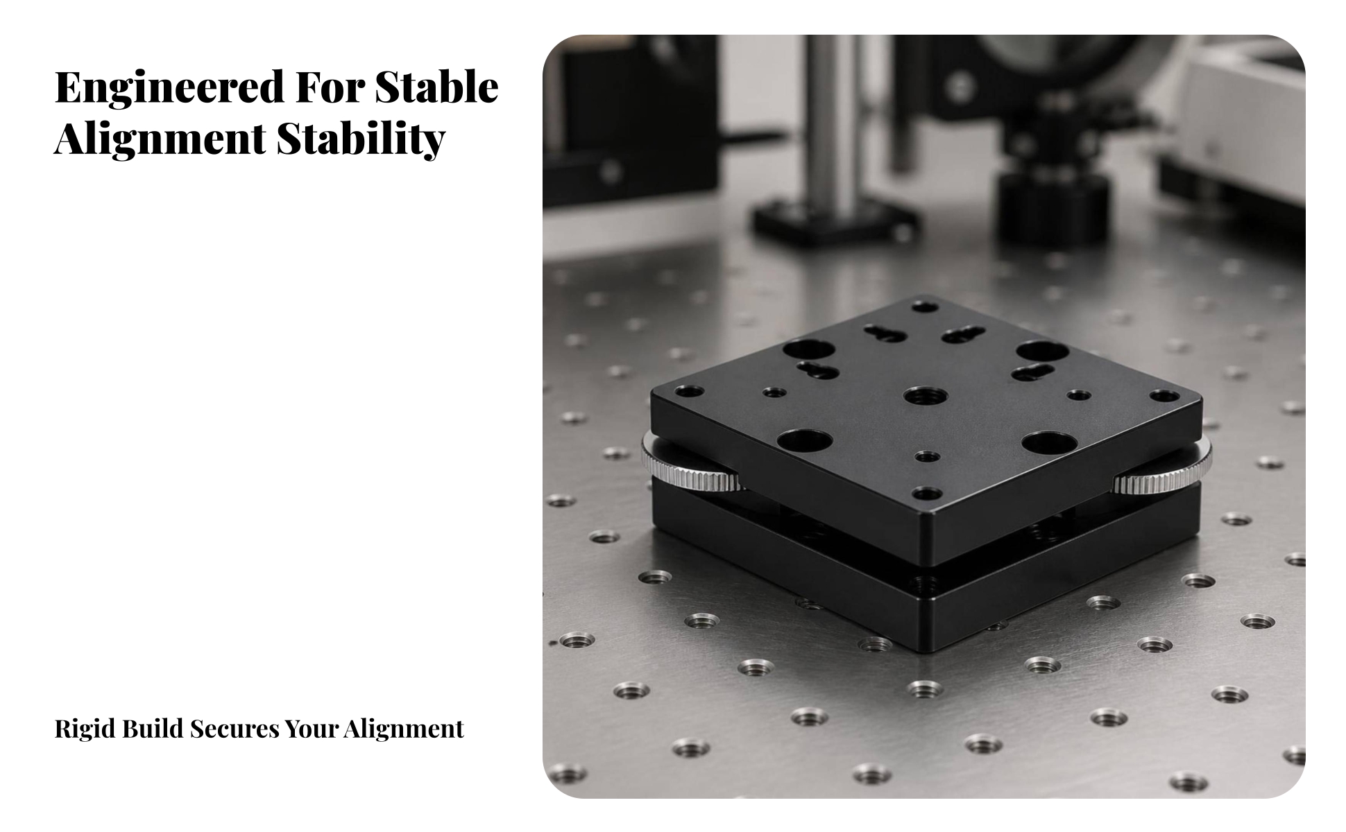 Tilt Displacement Stage Aluminum Alloy for Optical Adjustment, Laboratory