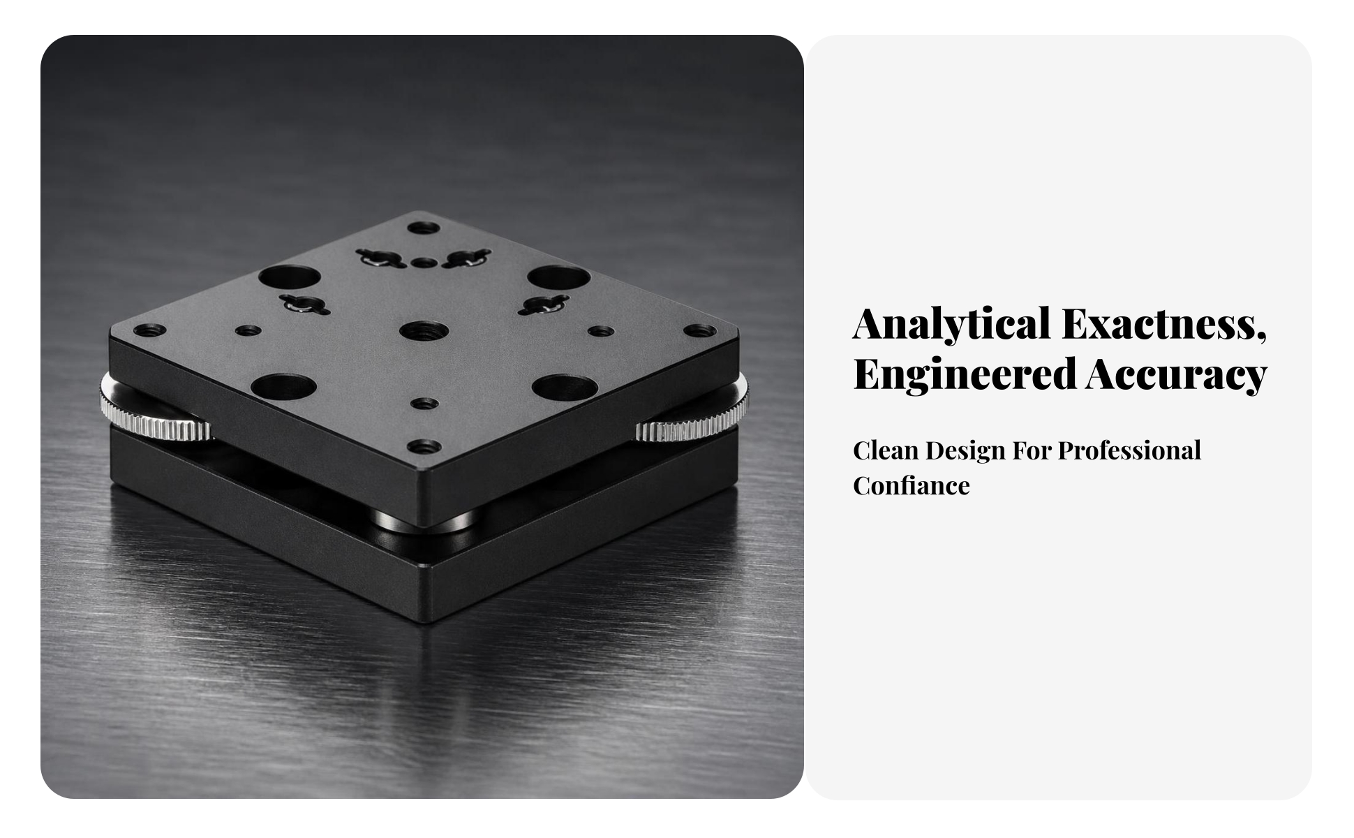 Tilt Displacement Stage Aluminum Alloy for Optical Adjustment, Laboratory