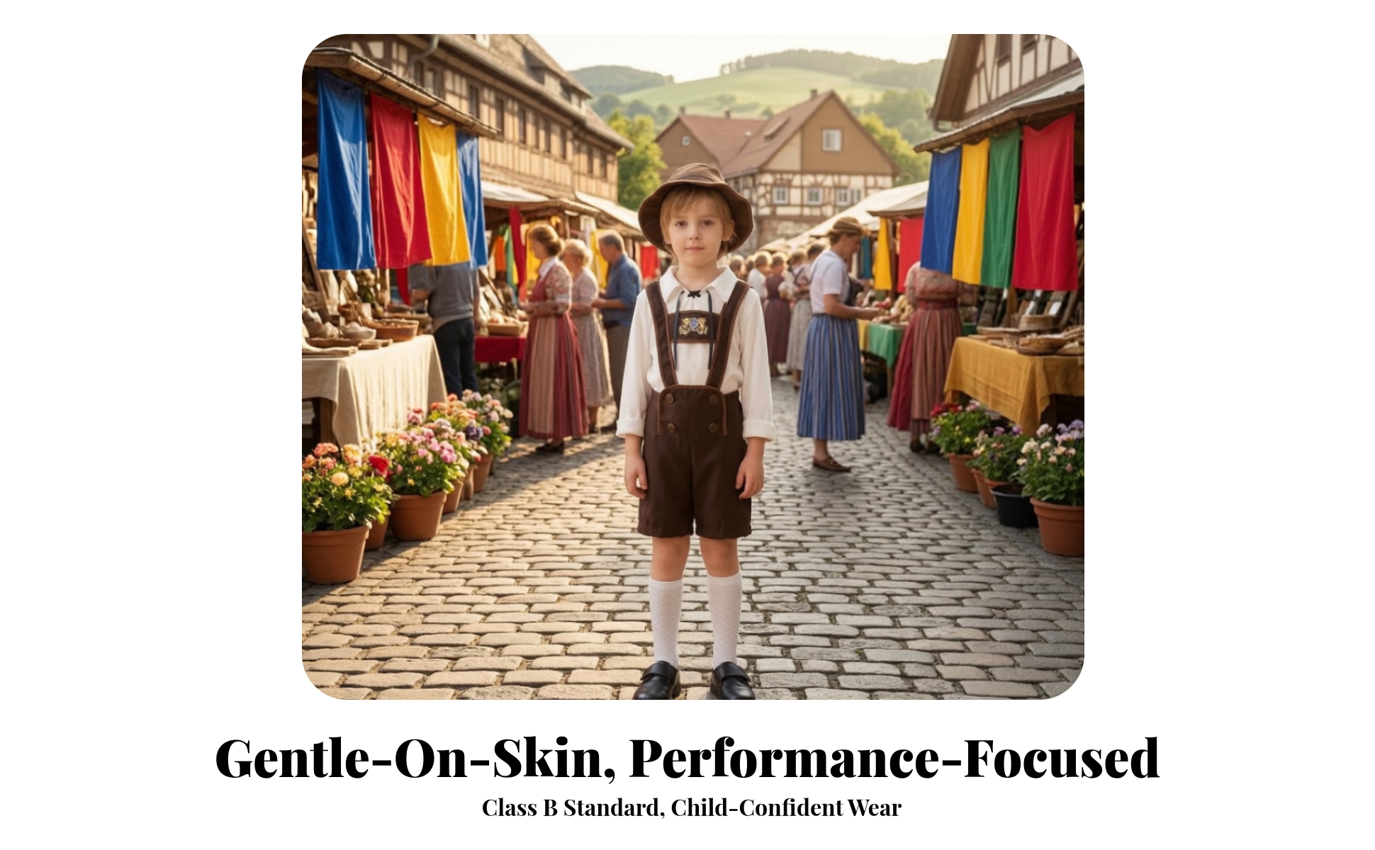 Costume Tyrolien avec Chapeau Folklorique Costume avec Short Tyrolien