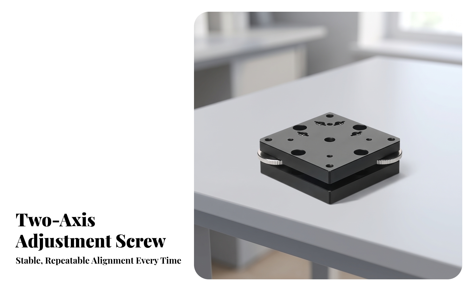 Tilt Displacement Stage Aluminum Alloy for Optical Adjustment, Laboratory