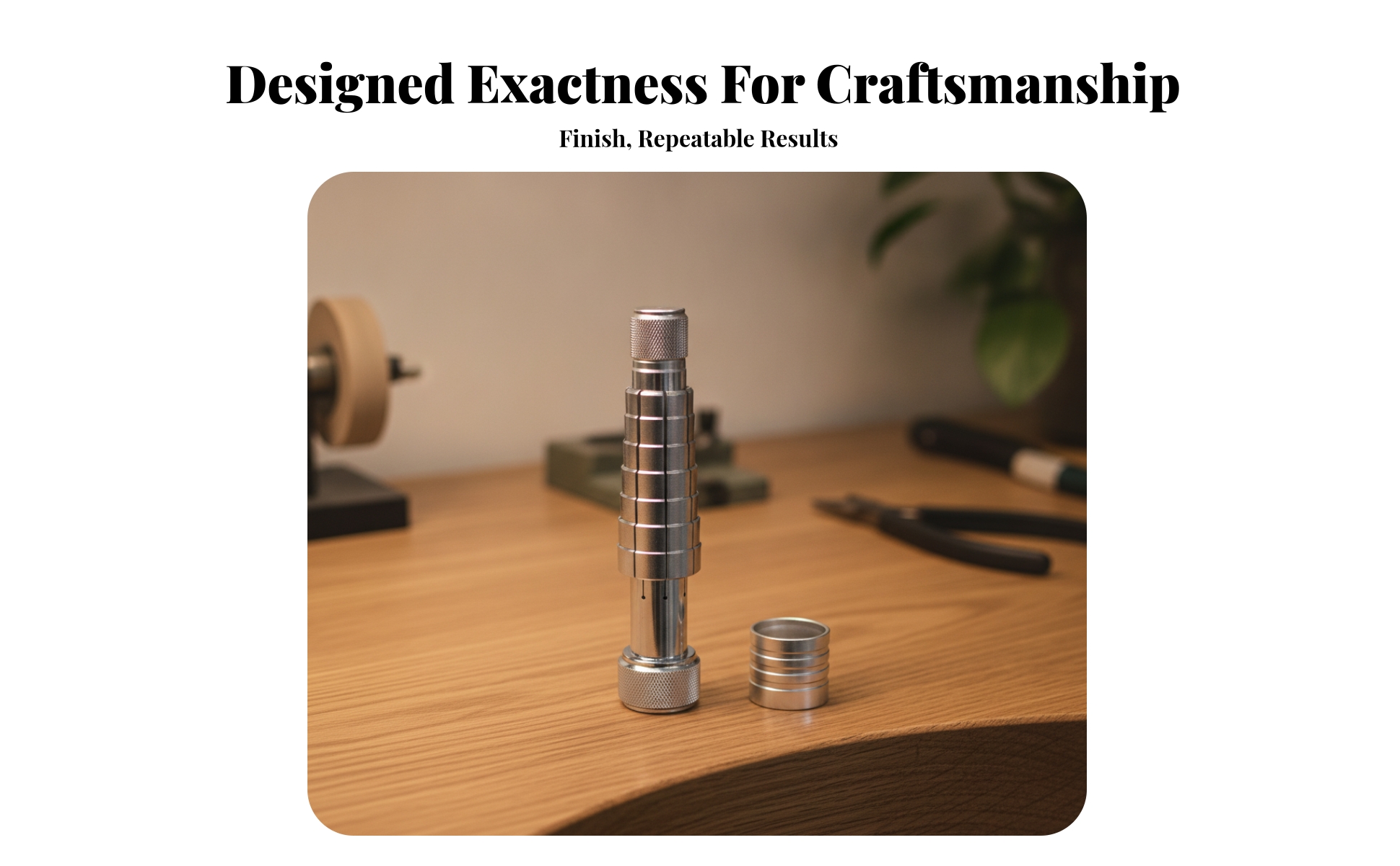 Metal Band Enlarger Exact Stepped Band Mandrel with Knurled Ends Graduated