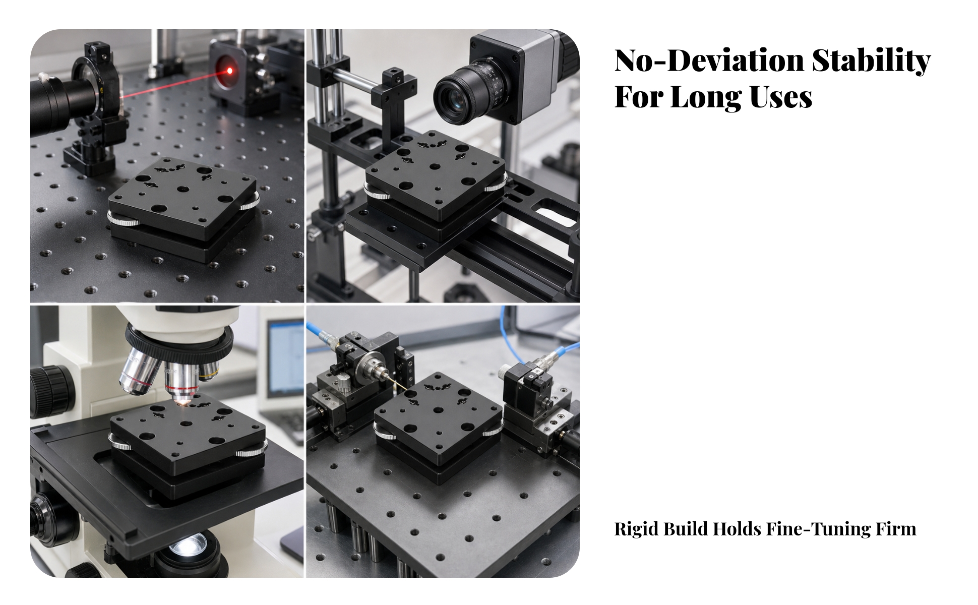 Tilt Displacement Stage Aluminum Alloy for Optical Adjustment, Laboratory