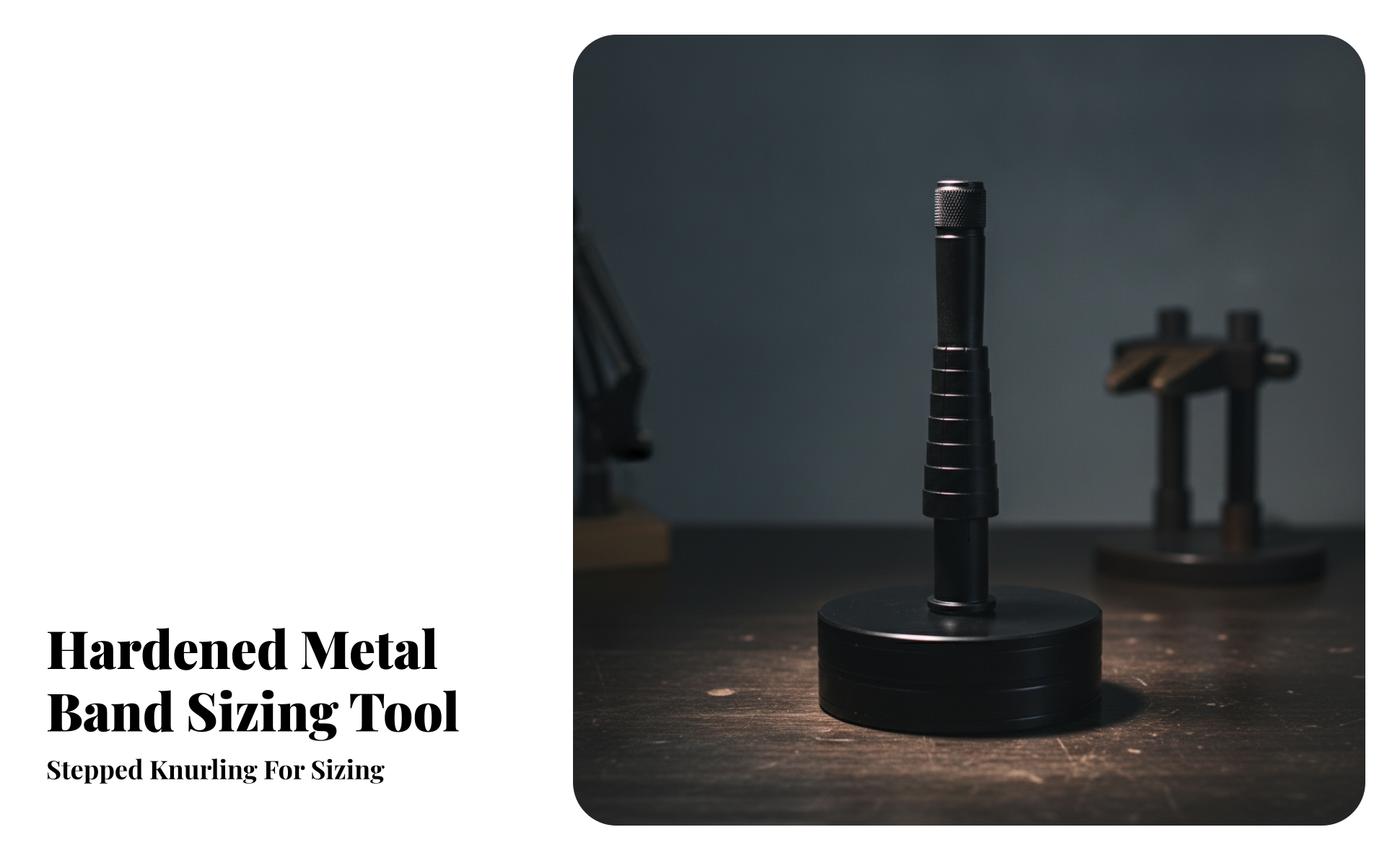 Metal Band Enlarger Exact Stepped Band Mandrel with Knurled Ends Graduated