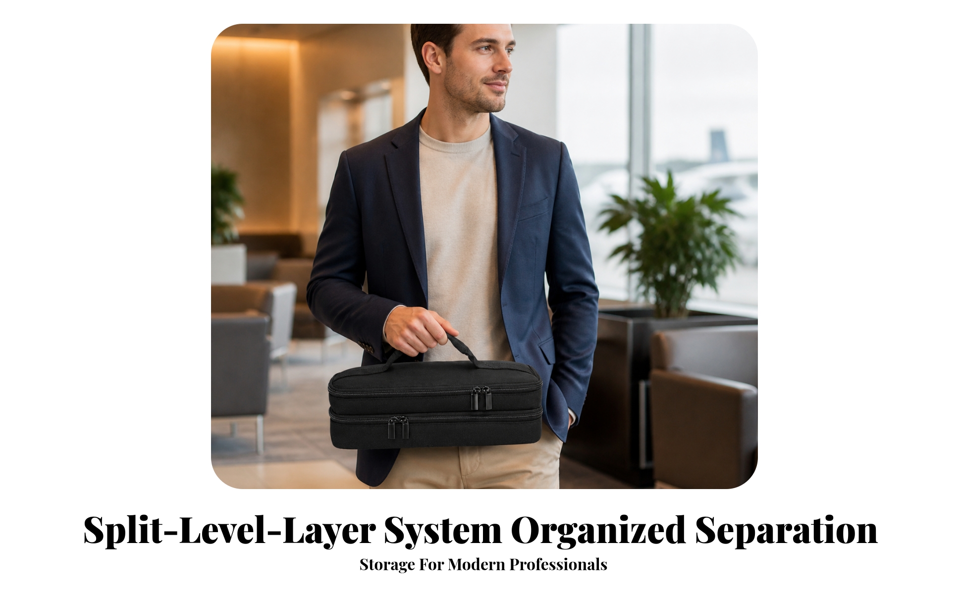 Thermal Printer Carrying Case Two-compartmentCompartment for Study Areas